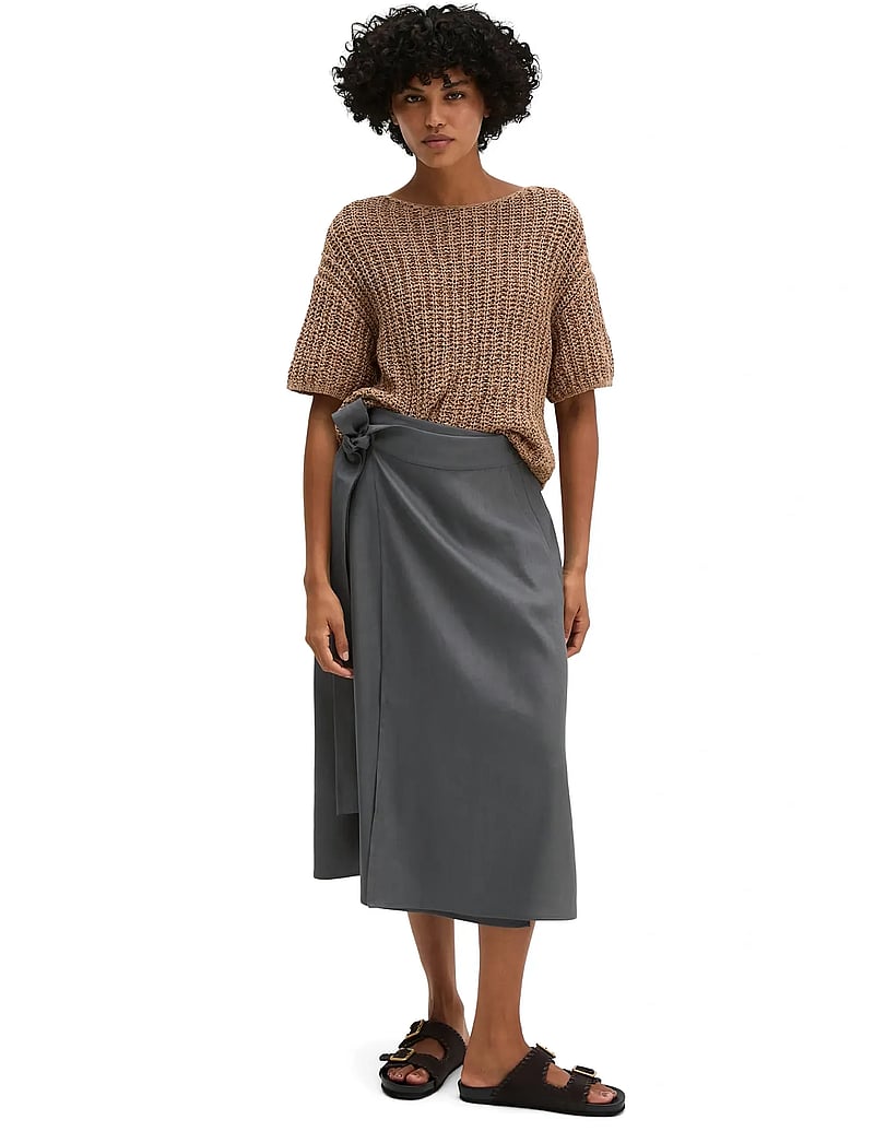 Marc O'Polo - Woven Skirts - wrap skirts - oxide grey - 4