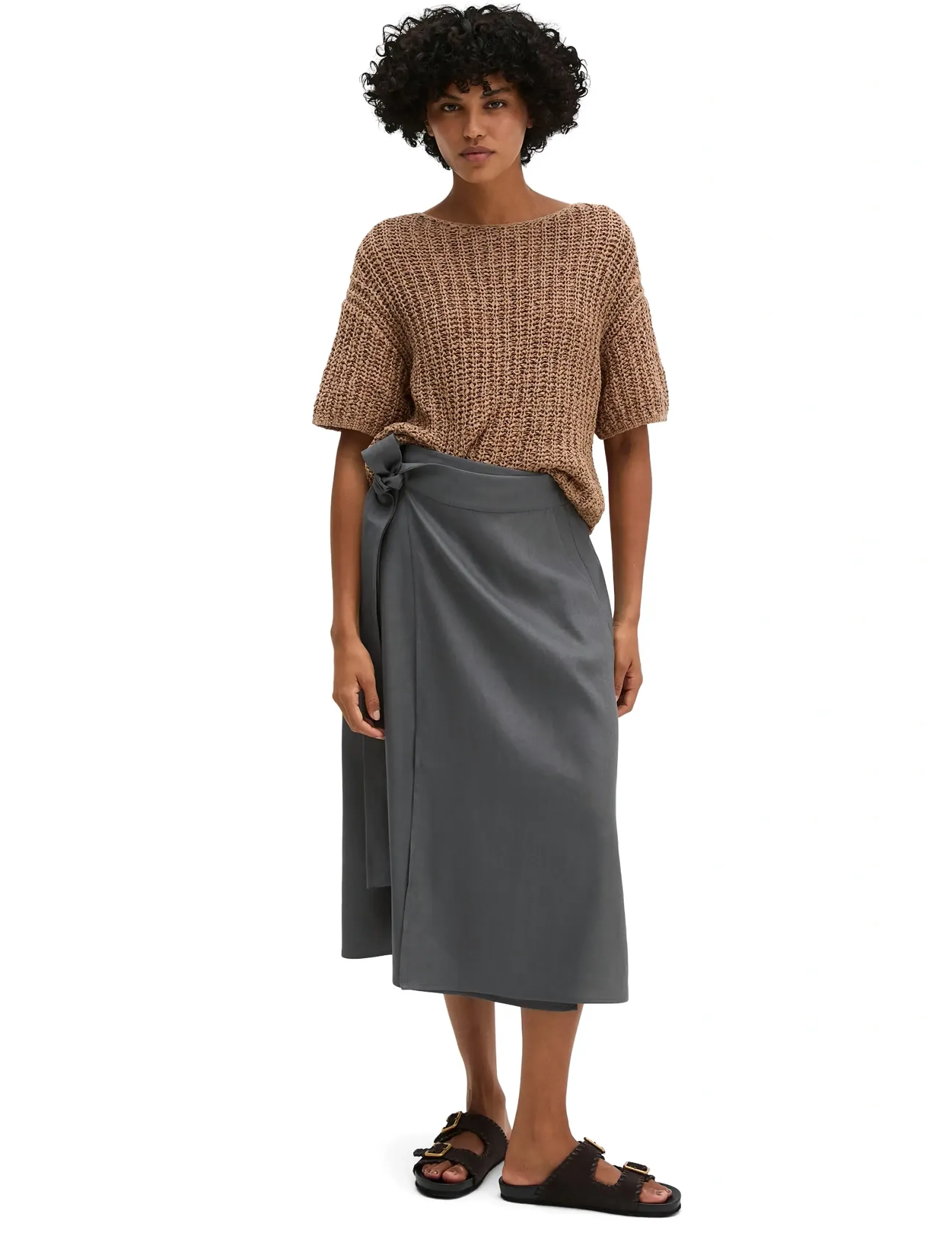Marc O'Polo - Woven Skirts - wrap skirts - oxide grey - 4
