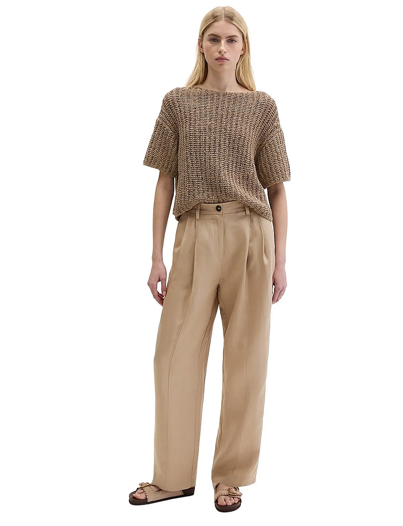 Marc O'Polo - Woven Pants - spodnie lniane - sandpaper - 4