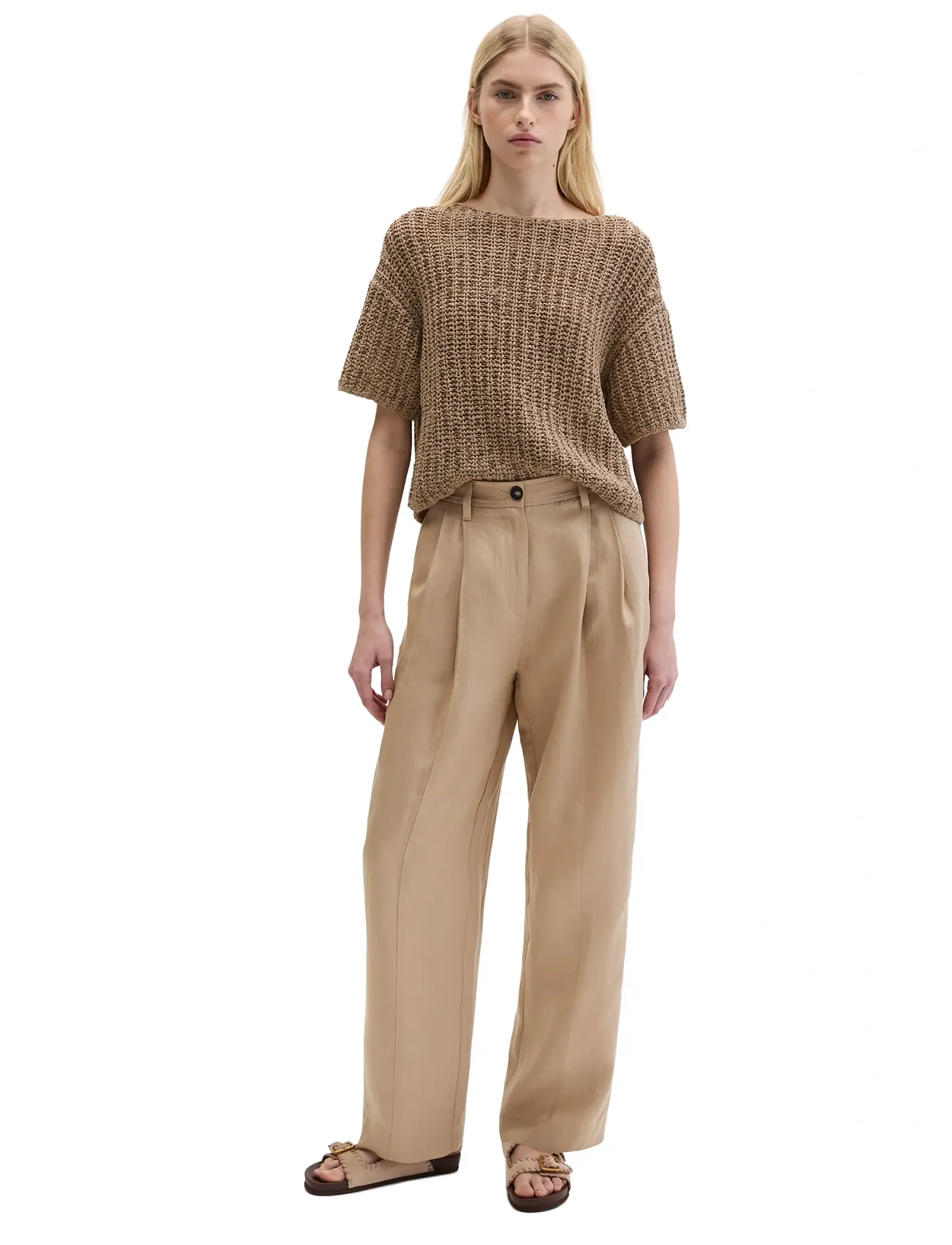 Marc O'Polo - Woven Pants - linased püksid - sandpaper - 4