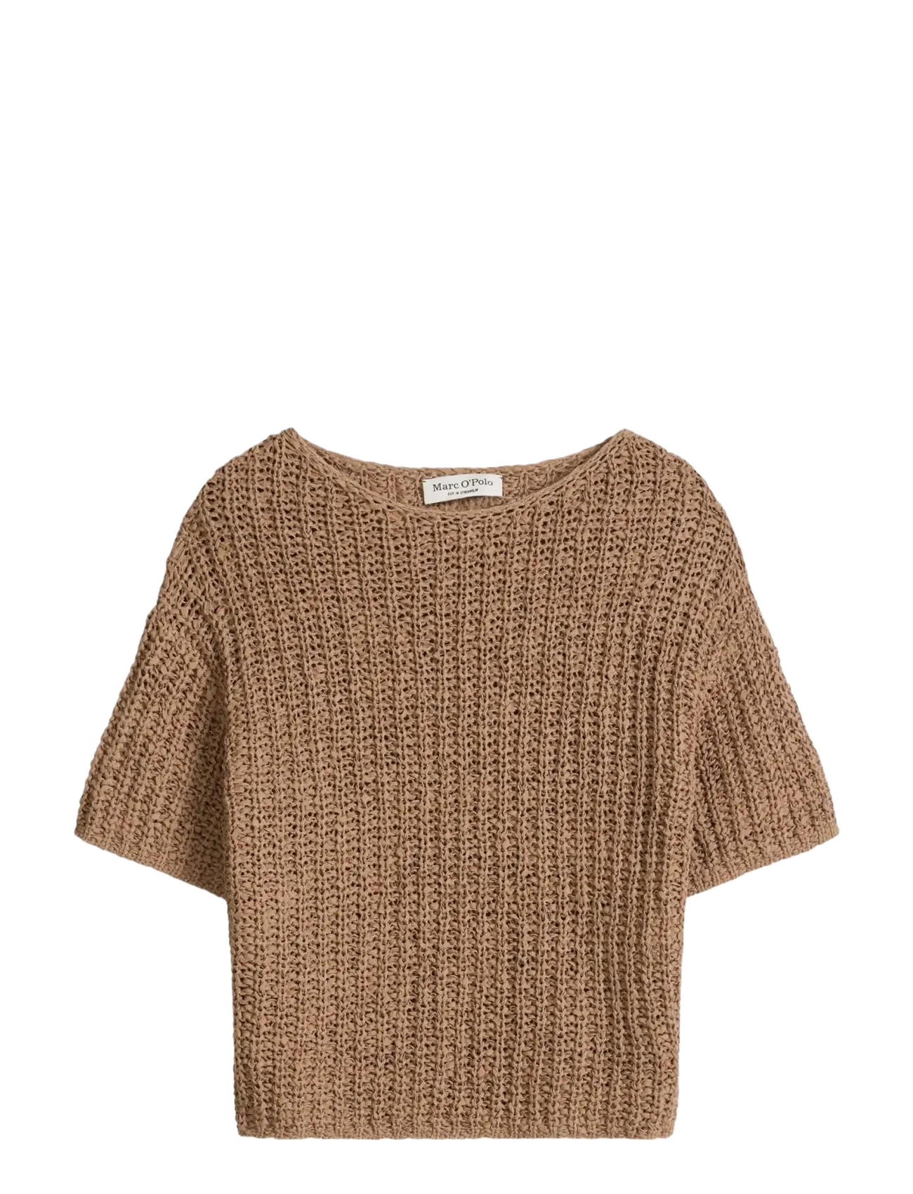 Marc O'Polo Knit Pullovers Shortsleeve - Marc O'Polo - BURNT BROWN / brown