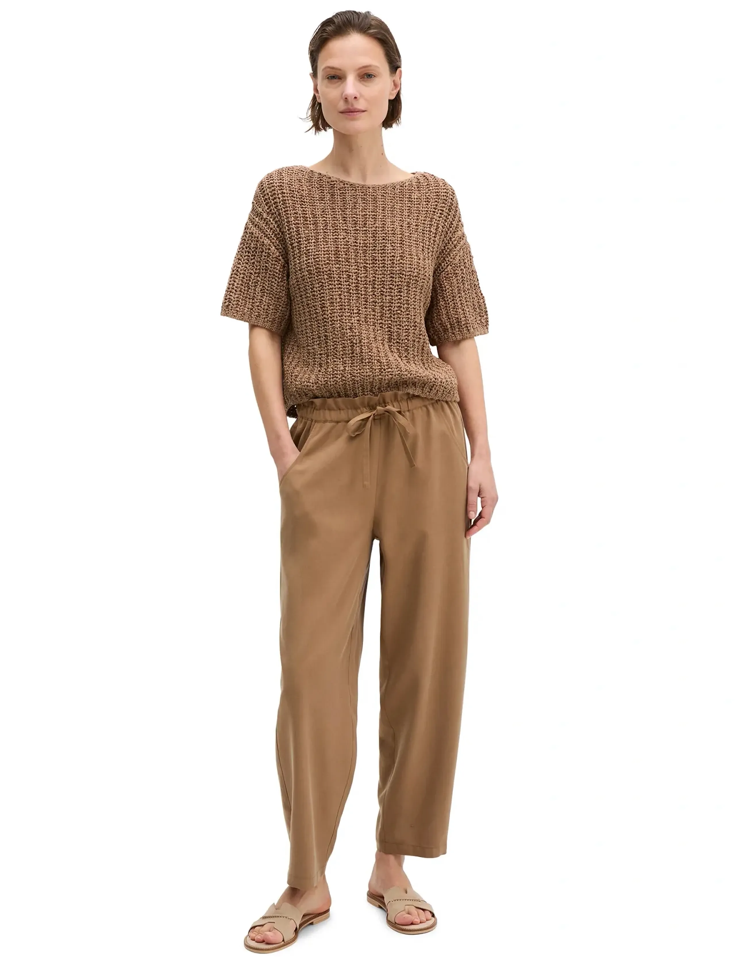 Marc O'Polo - Knit Pullovers Shortsleeve - pullover - burnt brown - 4