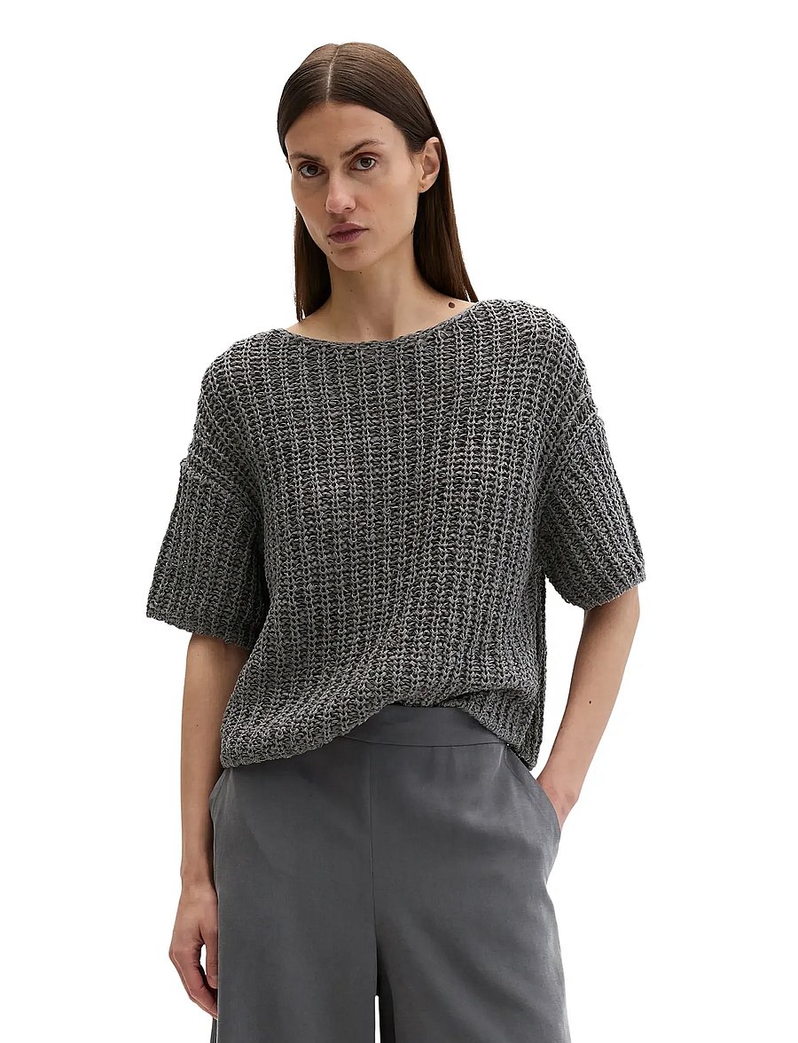 Marc O'Polo - Knit Pullovers Shortsleeve - pullover - oxide grey - 0