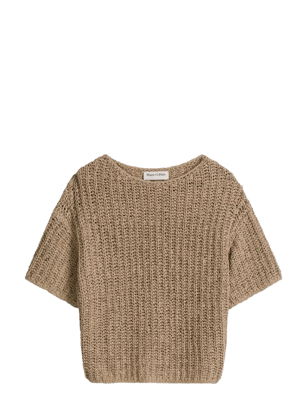 Marc O'Polo Knit Pullovers Shortsleeve - Jumpers - SANDPAPER / beige