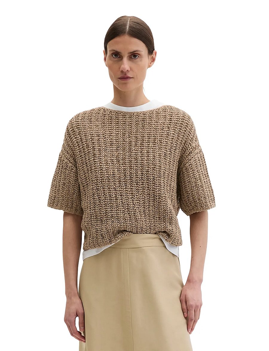 Marc O'Polo - Knit Pullovers Shortsleeve - pullover - sandpaper - 0