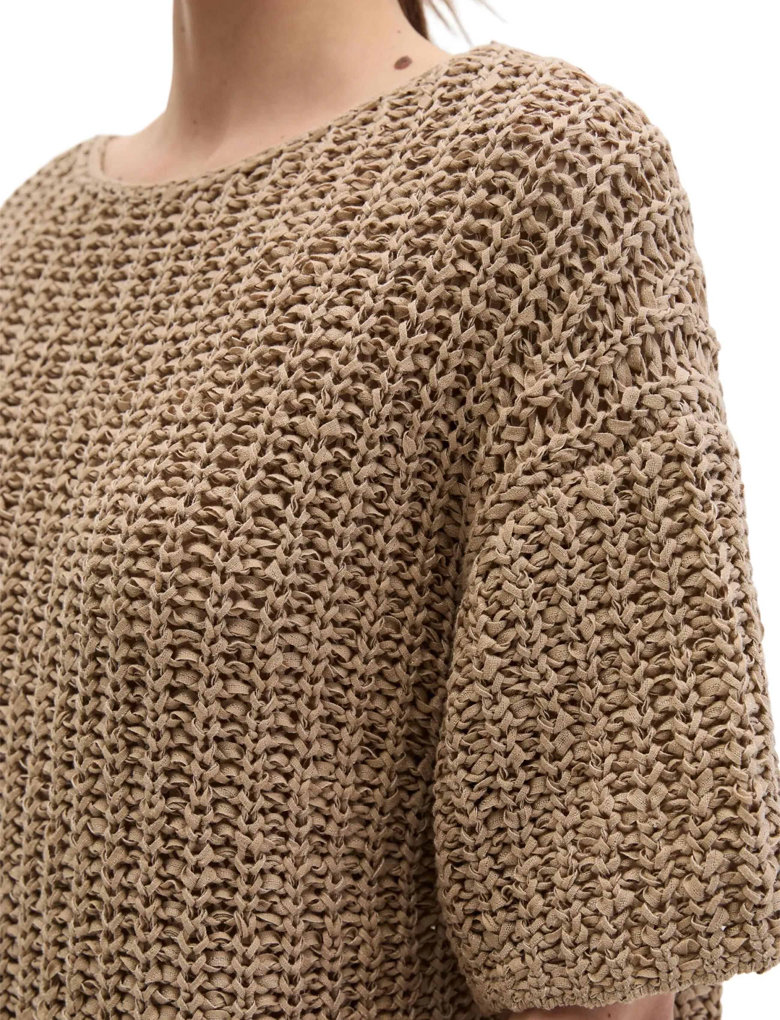 Marc O'Polo - Knit Pullovers Shortsleeve - pullover - sandpaper - 3