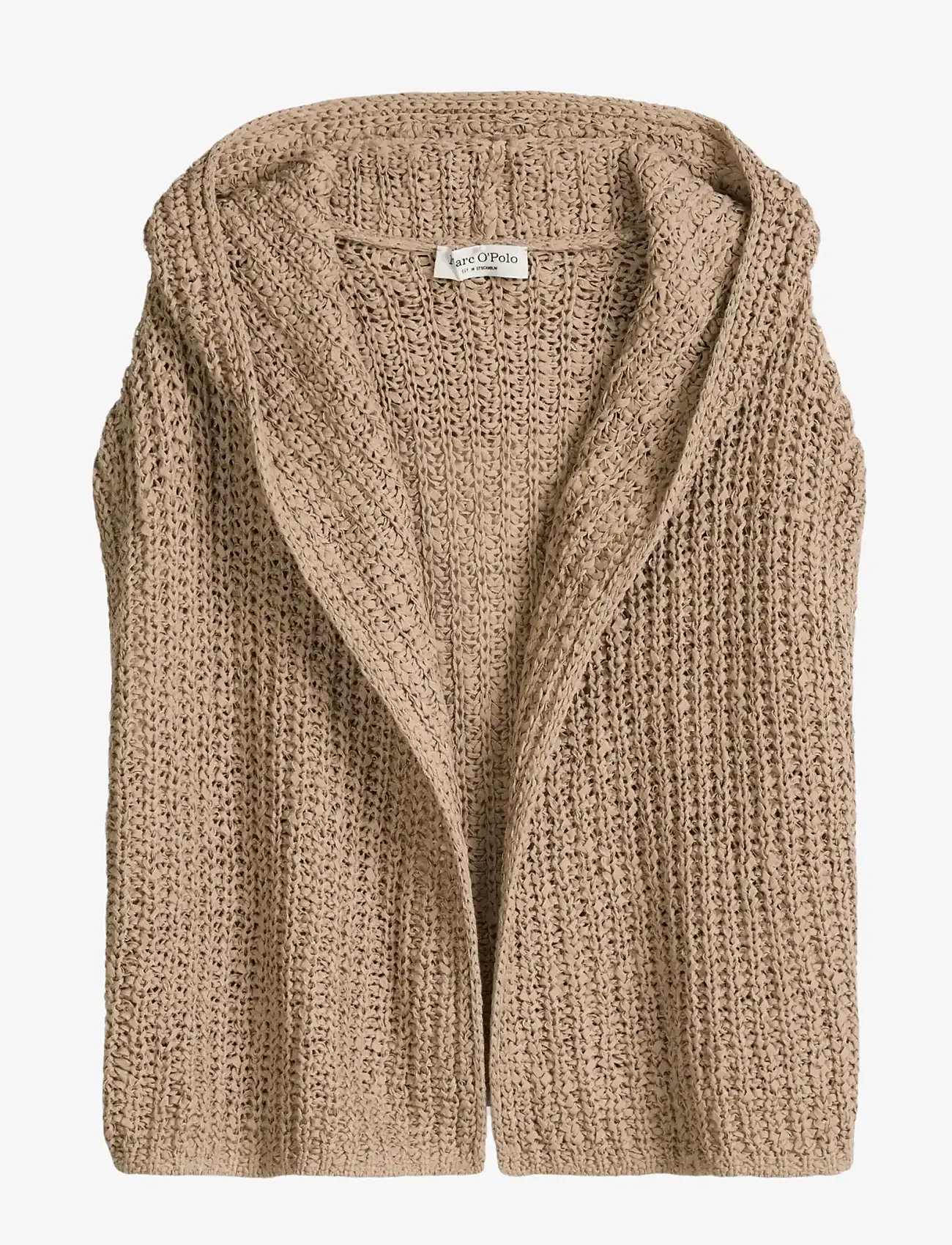 Marc O'Polo - Knit Cardigans Sleeveless - strikveste - sandpaper - 1