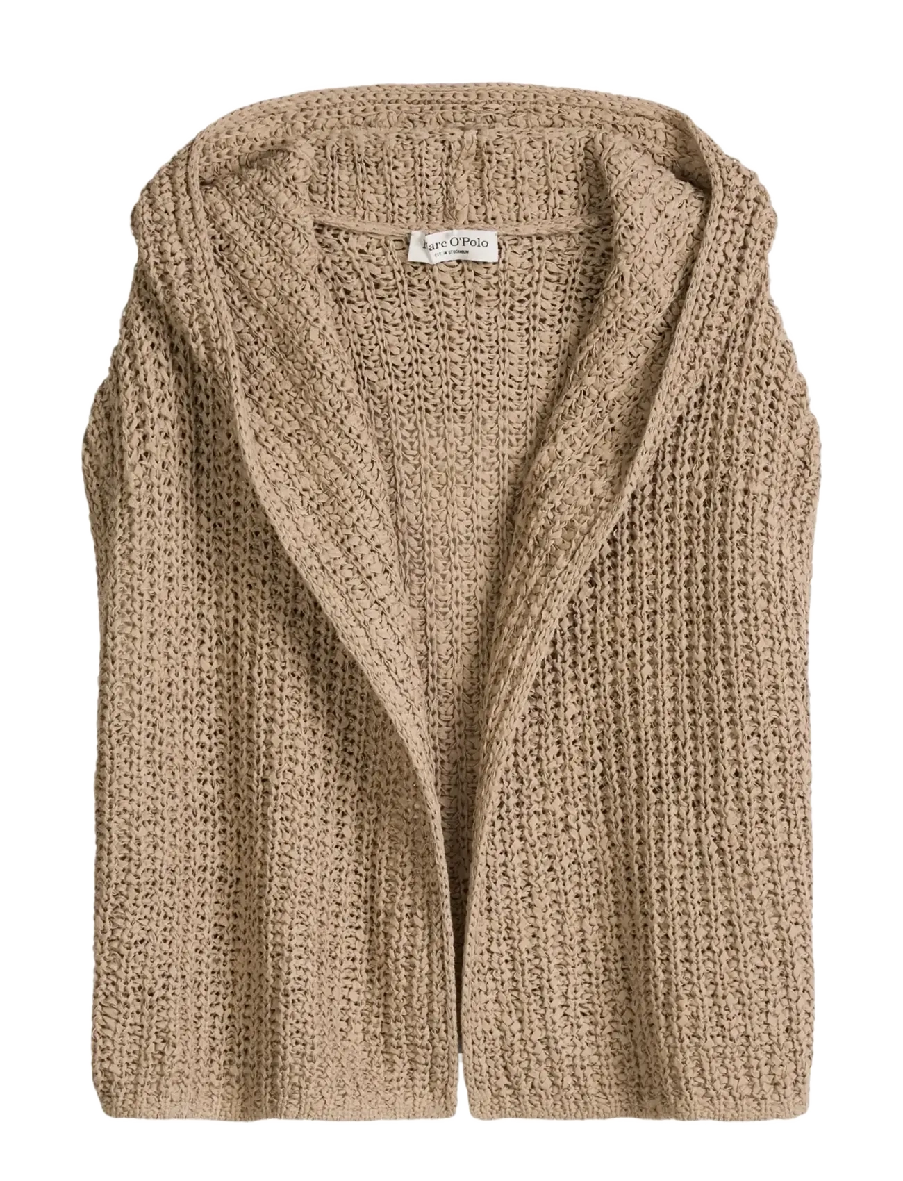 Marc O'Polo Knit Cardigans Sleeveless - Marc O'Polo - SANDPAPER / brown