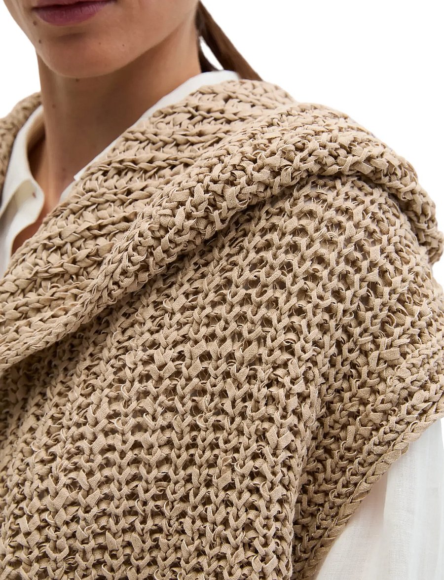 Marc O'Polo - Knit Cardigans Sleeveless - stickade västar - sandpaper - 3