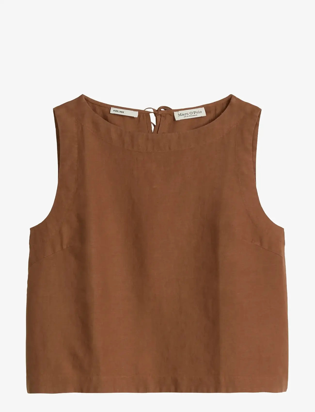 Marc O'Polo - Woven Blouses Sleeveless - Ærmeløse bluser - burnt brown - 1