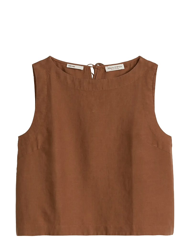 Marc O'Polo - Woven Blouses Sleeveless - Ærmeløse bluser - burnt brown - 1