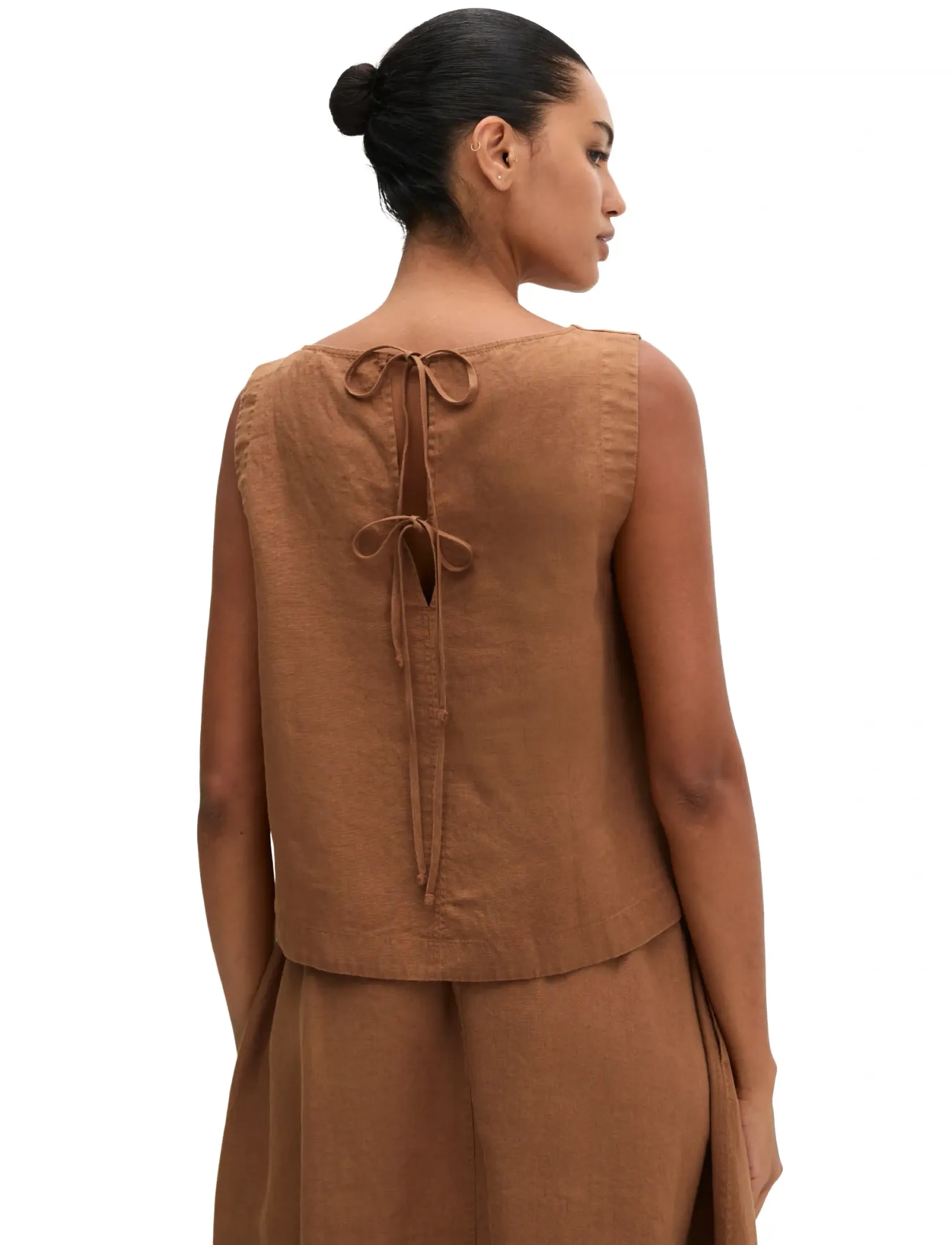 Marc O'Polo - Woven Blouses Sleeveless - blouses sans manches - burnt brown - 2