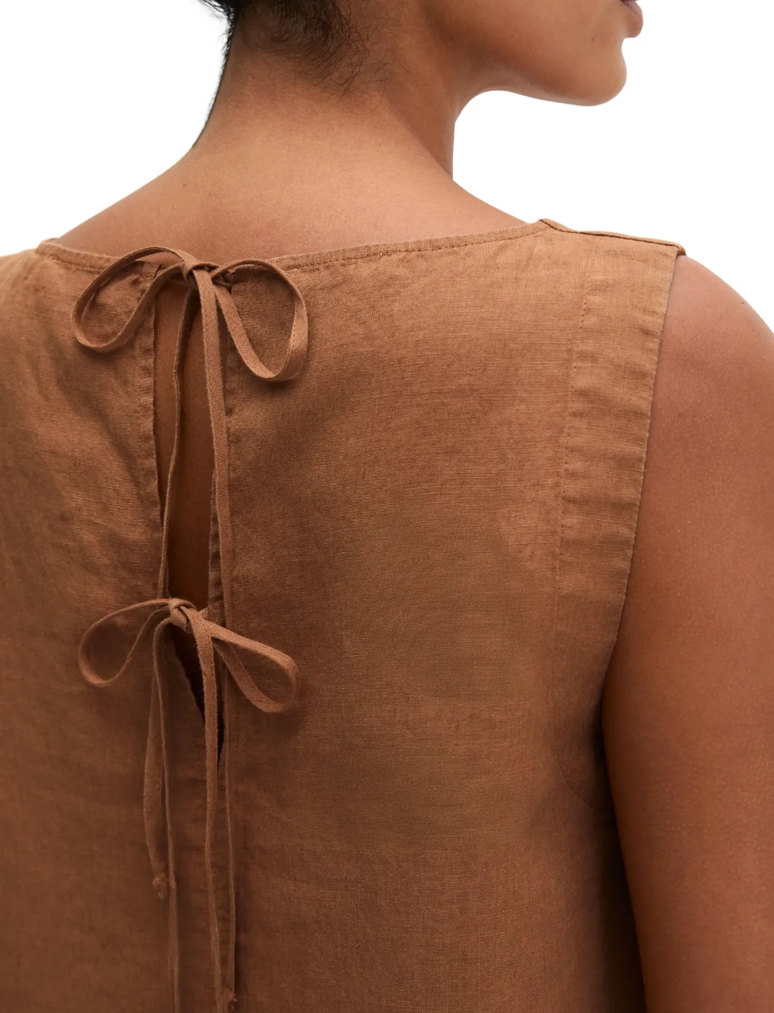 Marc O'Polo - Woven Blouses Sleeveless - blouses sans manches - burnt brown - 3