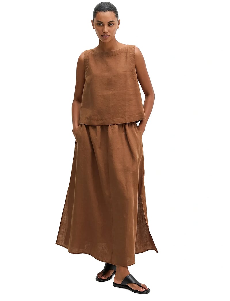 Marc O'Polo - Woven Blouses Sleeveless - Ærmeløse bluser - burnt brown - 4