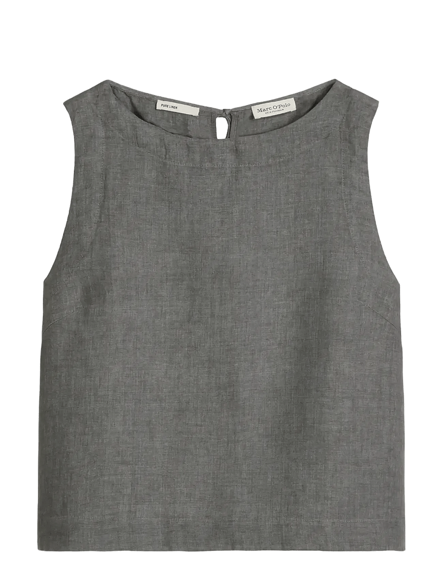Marc O'Polo - Woven Blouses Sleeveless - Ärmlösa blusar - slate grey melange - 1