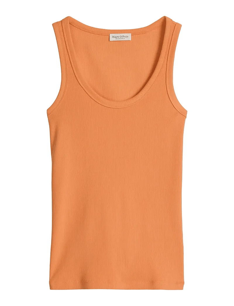 Marc O'Polo - Jersey T-Shirts Sleeveless - strikveste - warm orange - 1