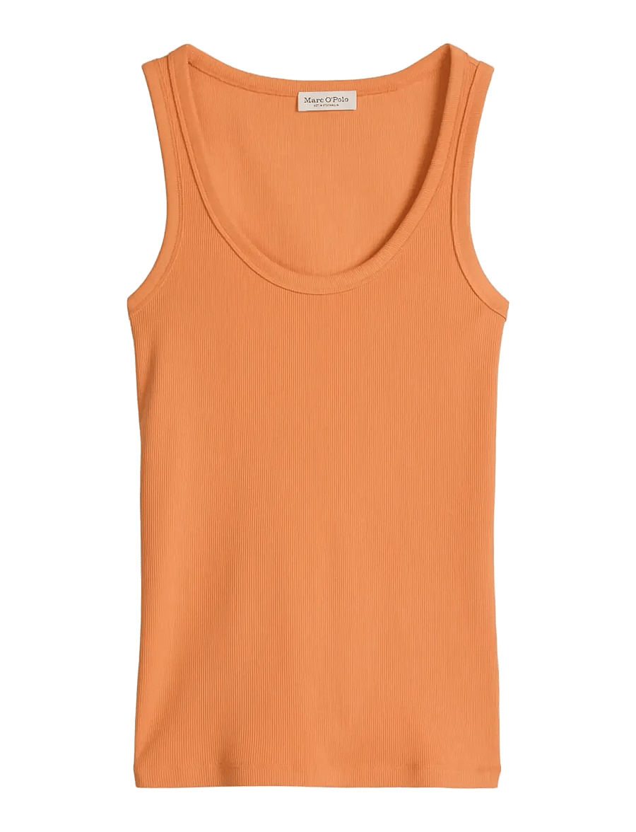 Marc O'Polo - Jersey T-Shirts Sleeveless - kootud vestid - warm orange - 1