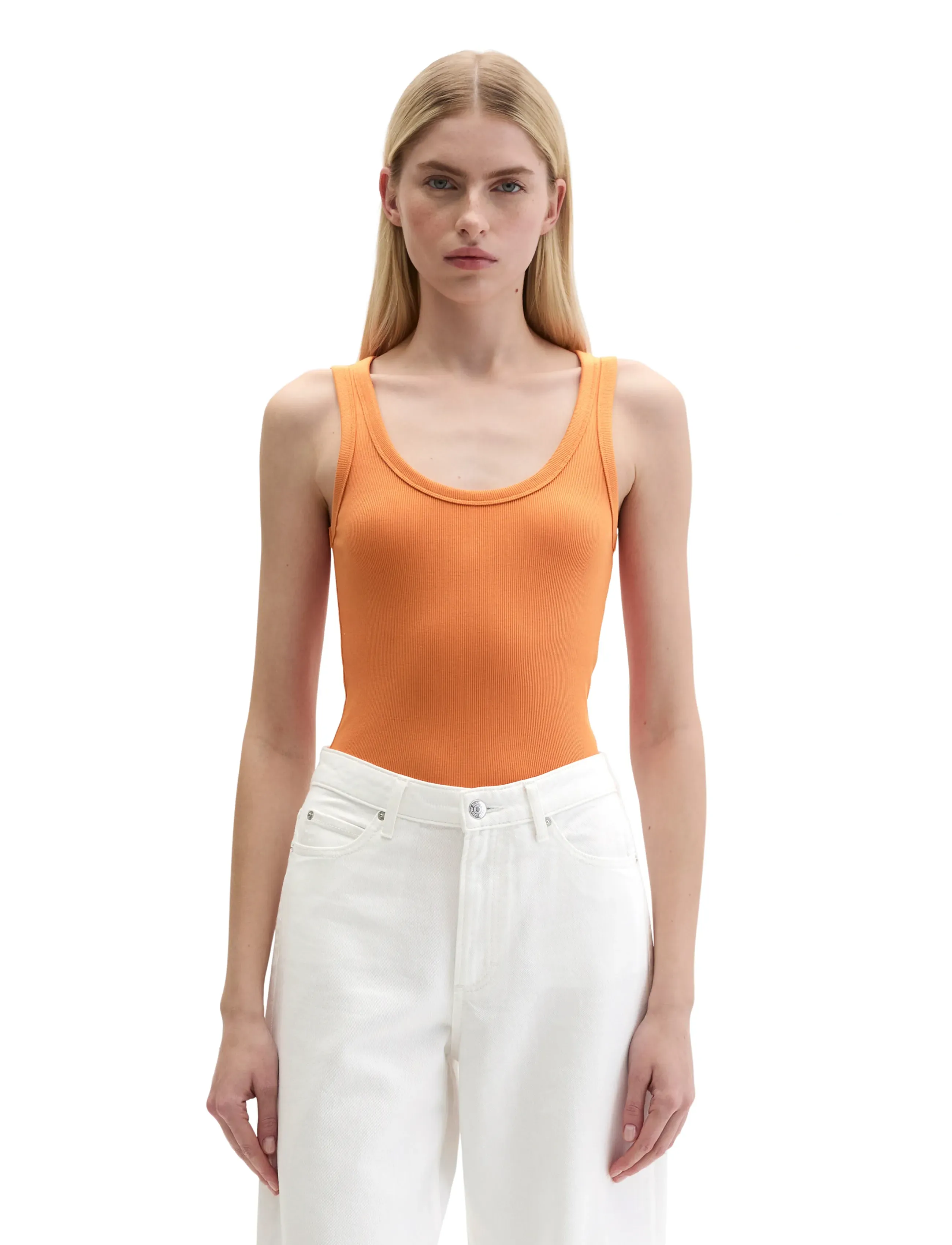 Marc O'Polo Jersey T-Shirts Sleeveless, XS, T-shirts & Oberteile, Orange - Frauen