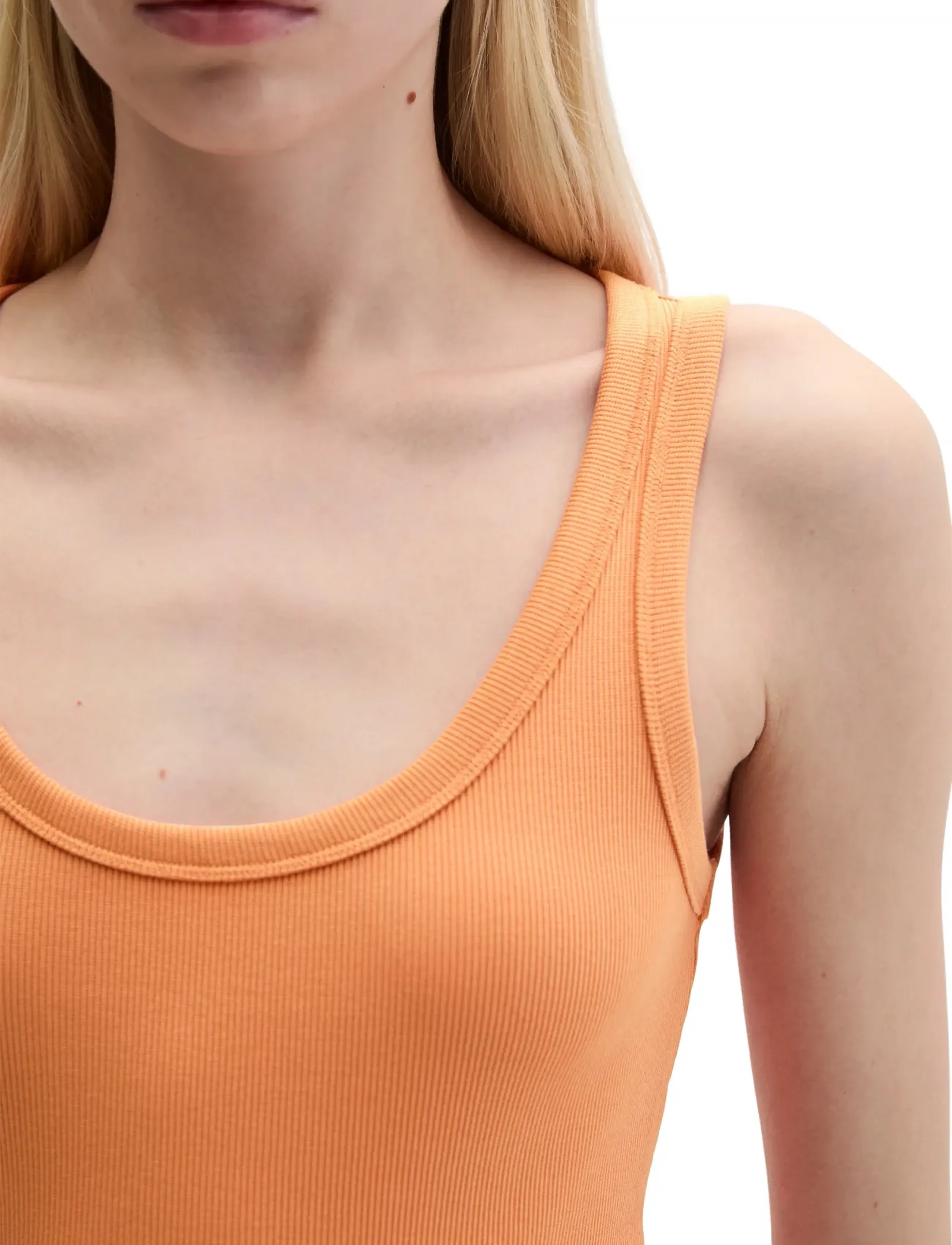 Marc O'Polo - Jersey T-Shirts Sleeveless - kootud vestid - warm orange - 3