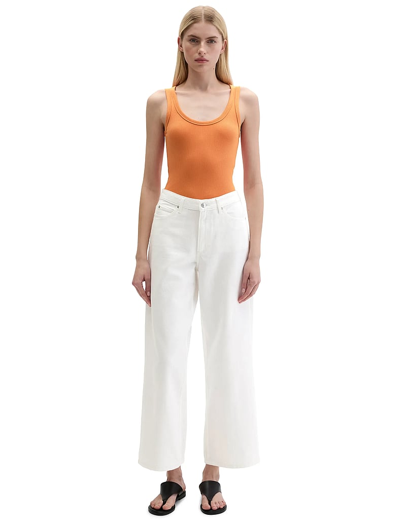 Marc O'Polo - Jersey T-Shirts Sleeveless - strikveste - warm orange - 4