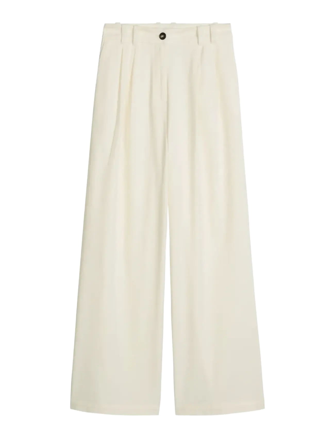 Marc O'Polo - Woven Pants - hosen mit weitem bein - white cotton - 1