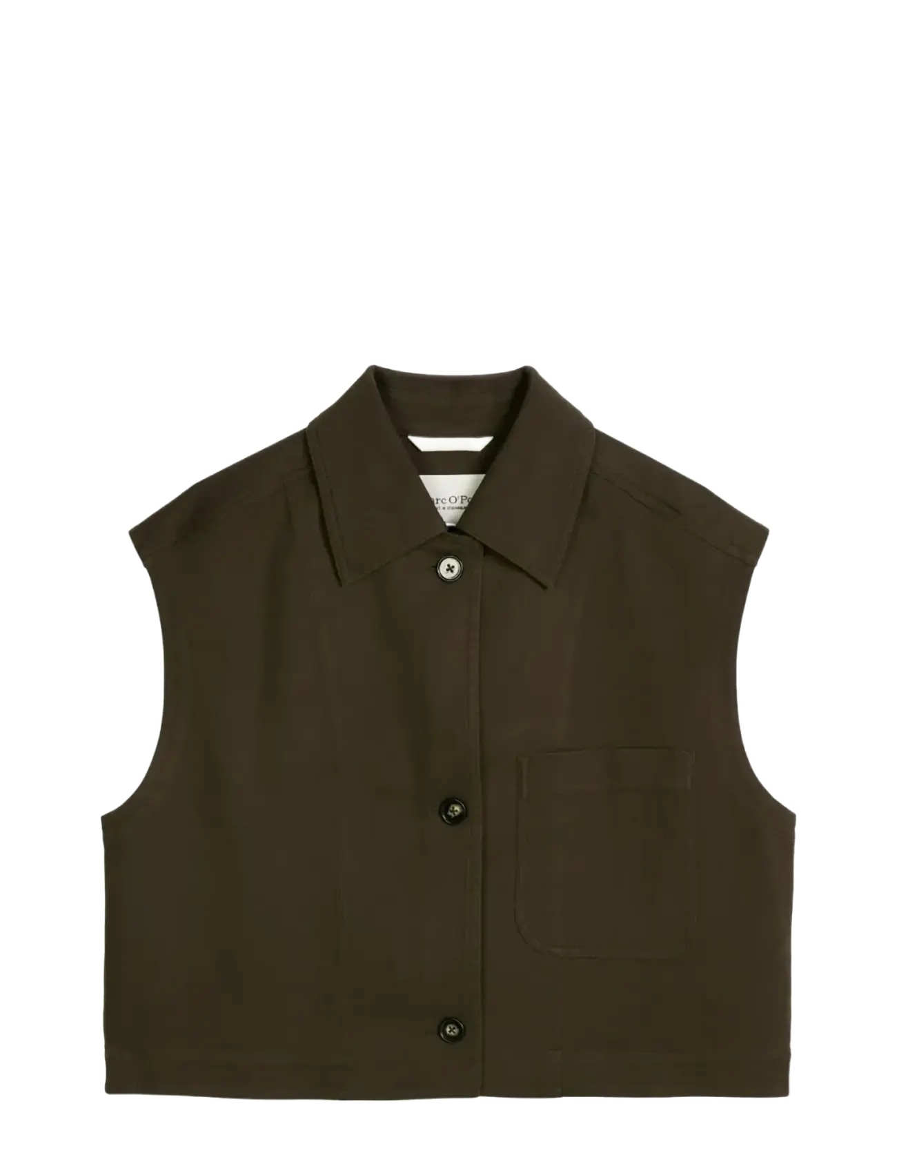 Marc O'Polo Woven Indoor Vests - Riided - MOSSY EARTH / brown