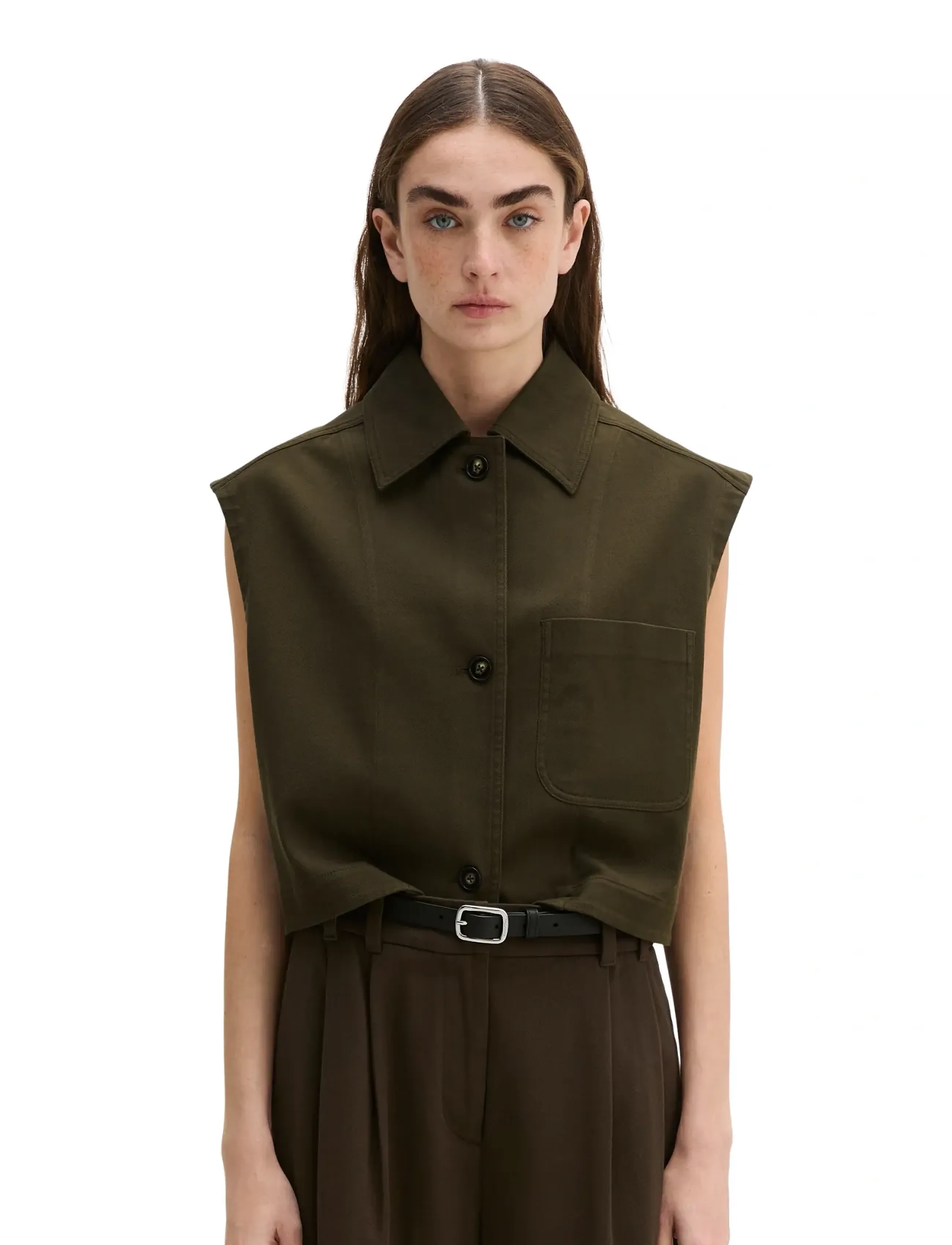 Marc O'Polo Woven Indoor Veste, 36, Brown, Veste > Denim Veste, Dame