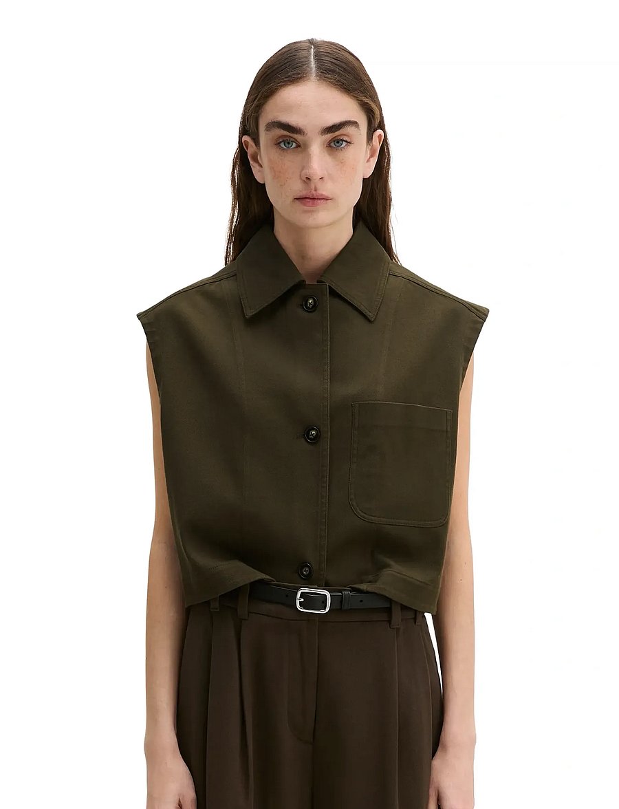 Marc O'Polo - Woven Indoor Vests - denim-westen - mossy earth - 0