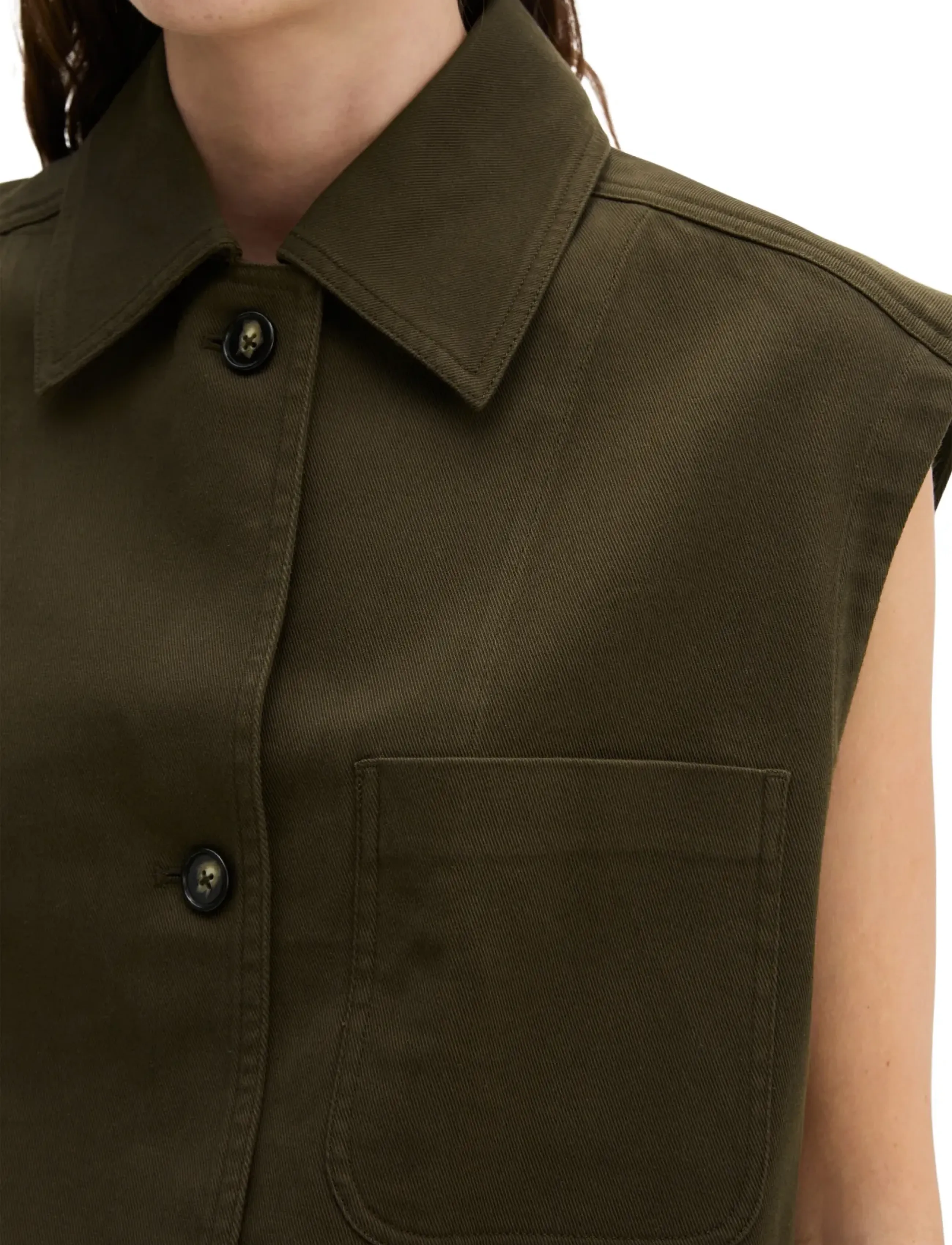 Marc O'Polo - Woven Indoor Vests - denim-westen - mossy earth - 3