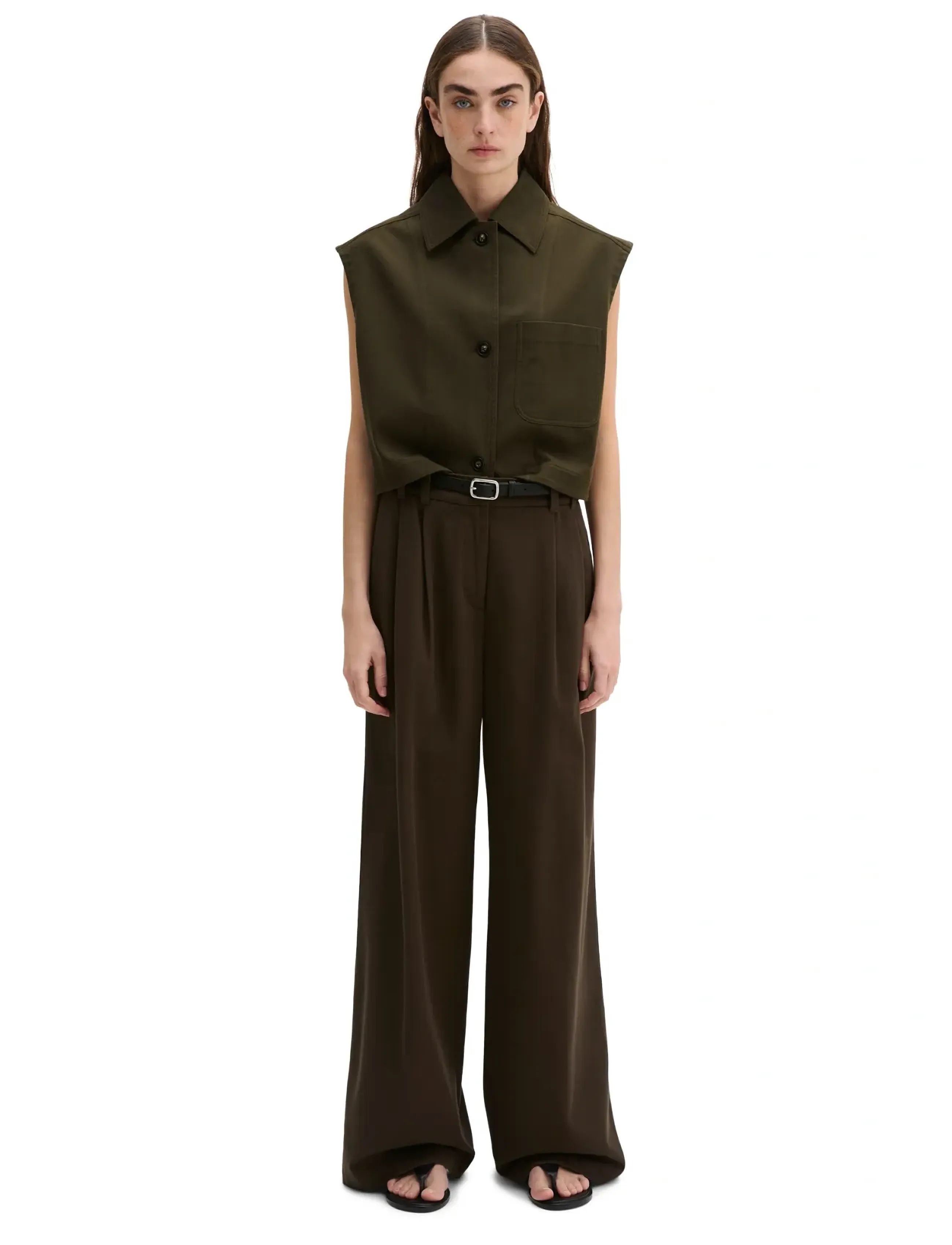 Marc O'Polo - Woven Indoor Vests - denim-westen - mossy earth - 4