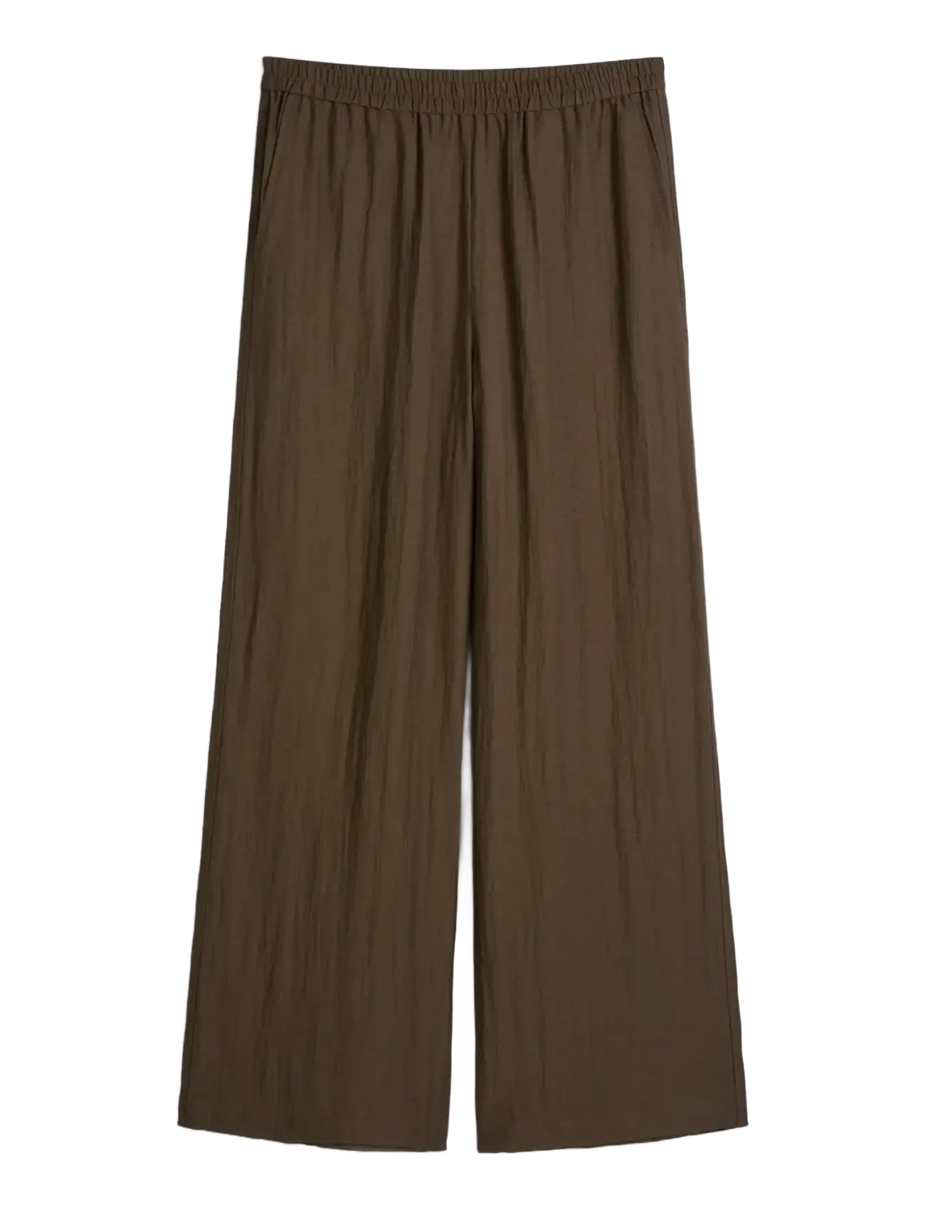 Marc O'Polo - Woven Pants - hosen mit weitem bein - mossy earth - 1