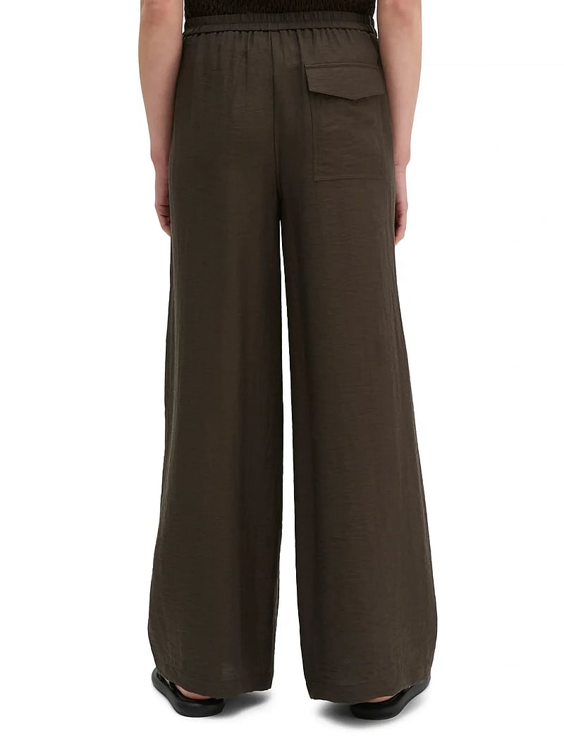 Marc O'Polo - Woven Pants - bukser med brede ben - mossy earth - 2