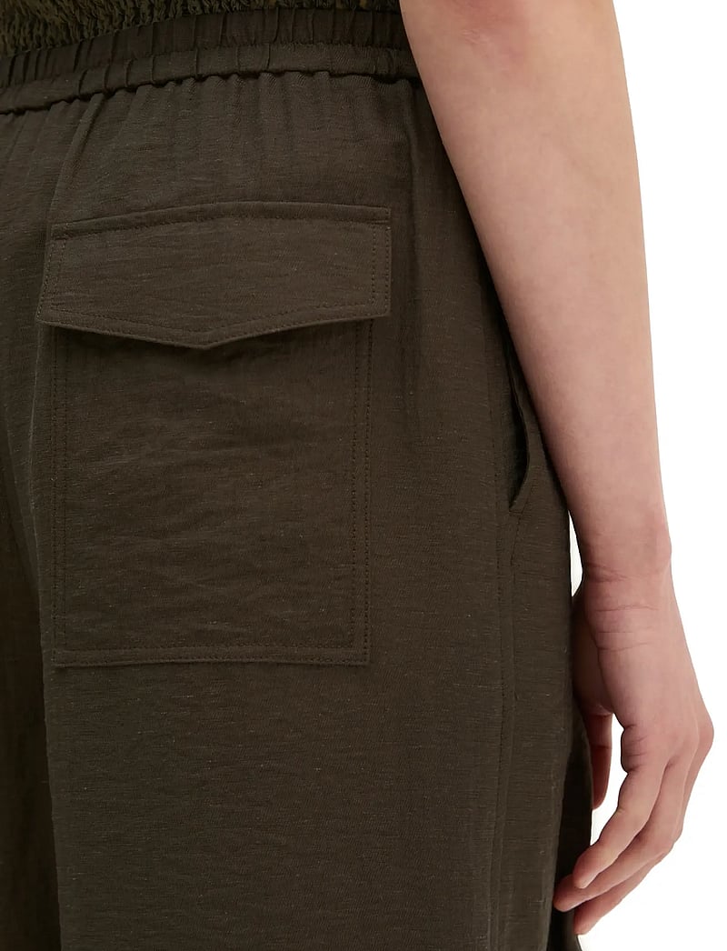 Marc O'Polo - Woven Pants - bukser med brede ben - mossy earth - 3