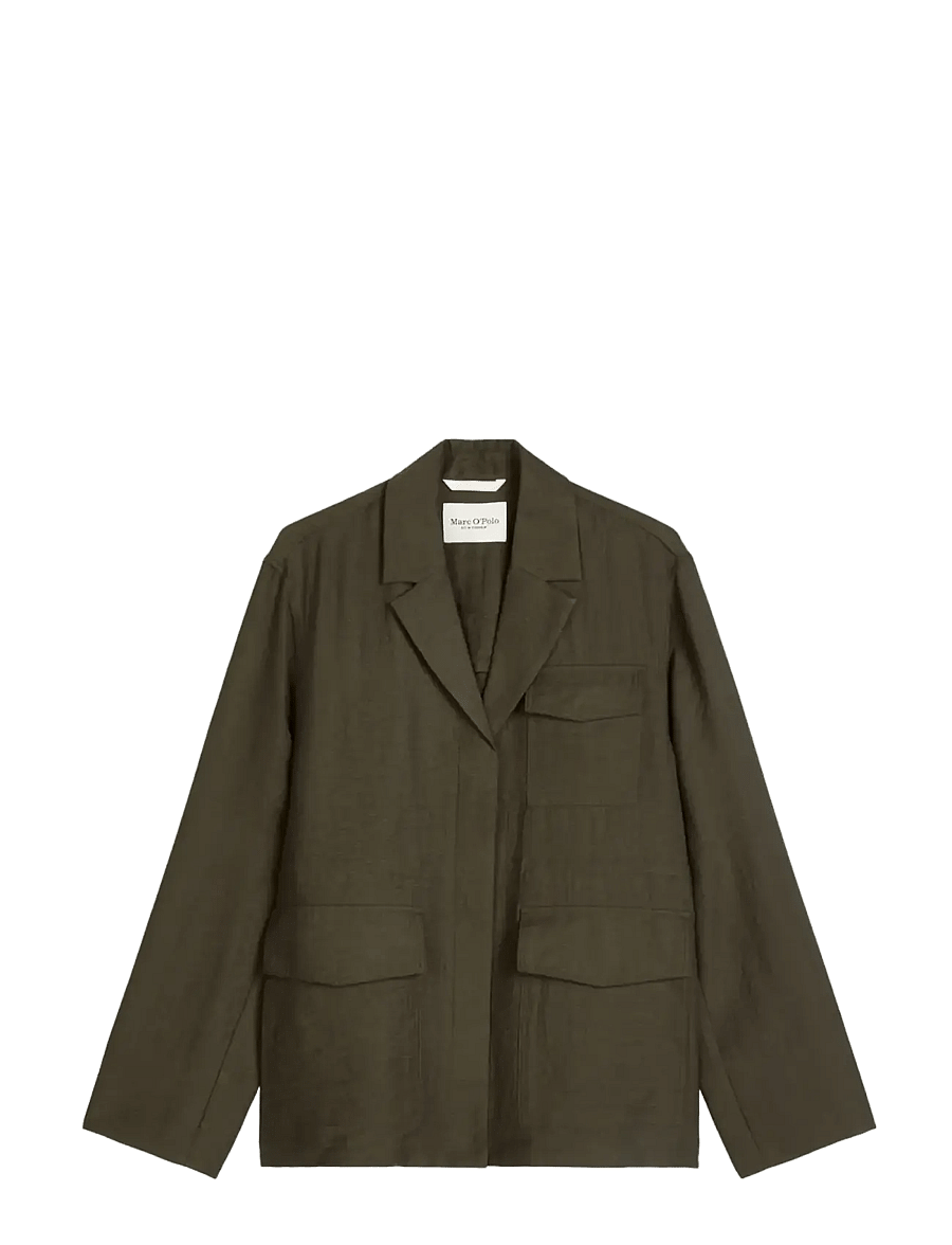 Marc O'Polo - Woven Overshirts - single breasted blazers - mossy earth - 1