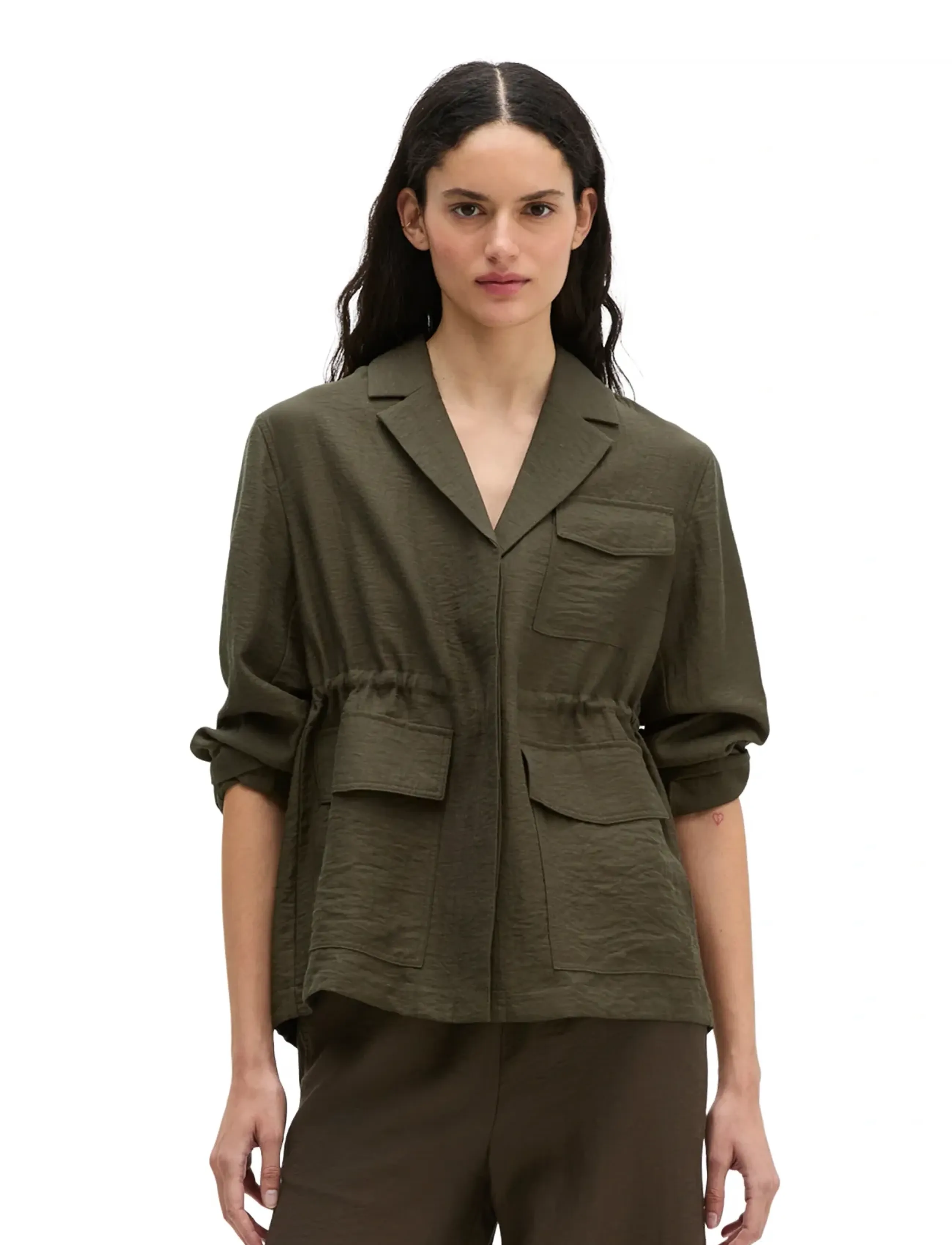 Marc O'Polo Woven Overshirts, 42, Jackets, Braun - Light-summer Jacket, Frauen