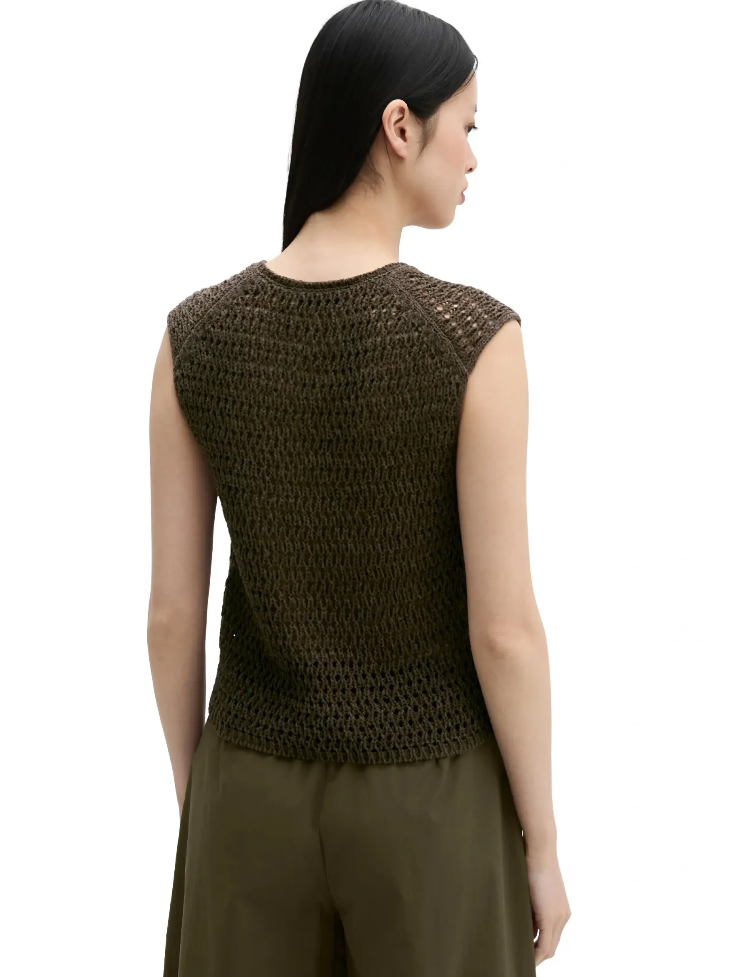 Marc O'Polo - Knit Pullovers Sleeveless - dark green_multi_01 - 2