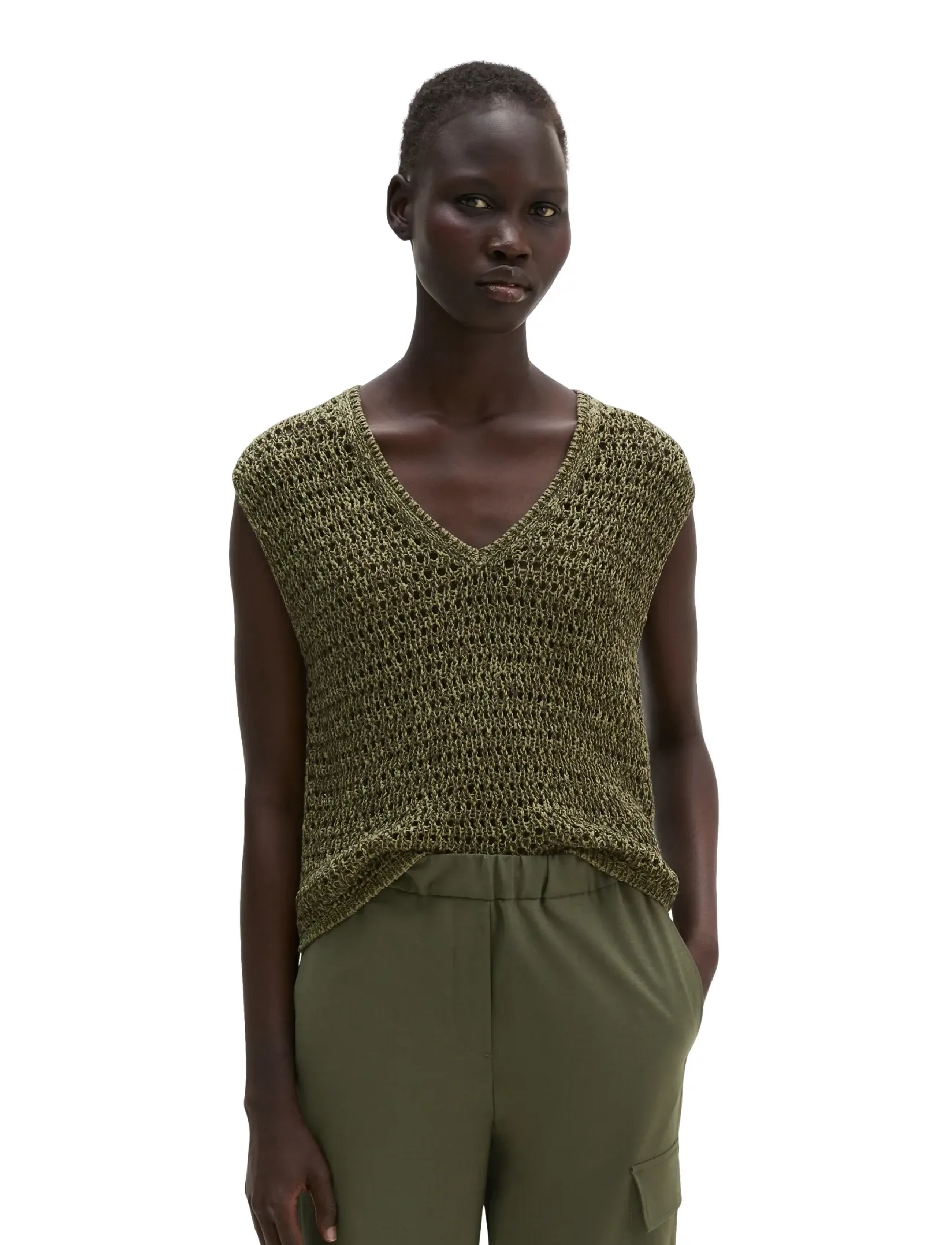 Marc OPolo Knit Pullovers Sleeveless stickade västar dam – bild 2