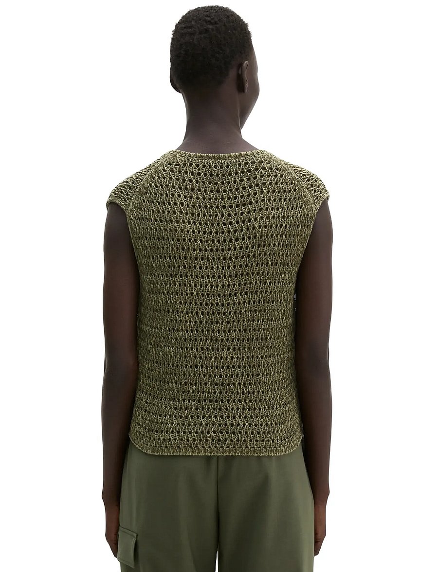 Marc O'Polo - Knit Pullovers Sleeveless - medium green_multi_01 - 2