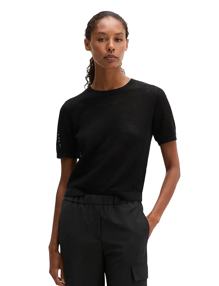 Marc O'Polo - Knit Pullovers Shortsleeve - pullover - black - 0