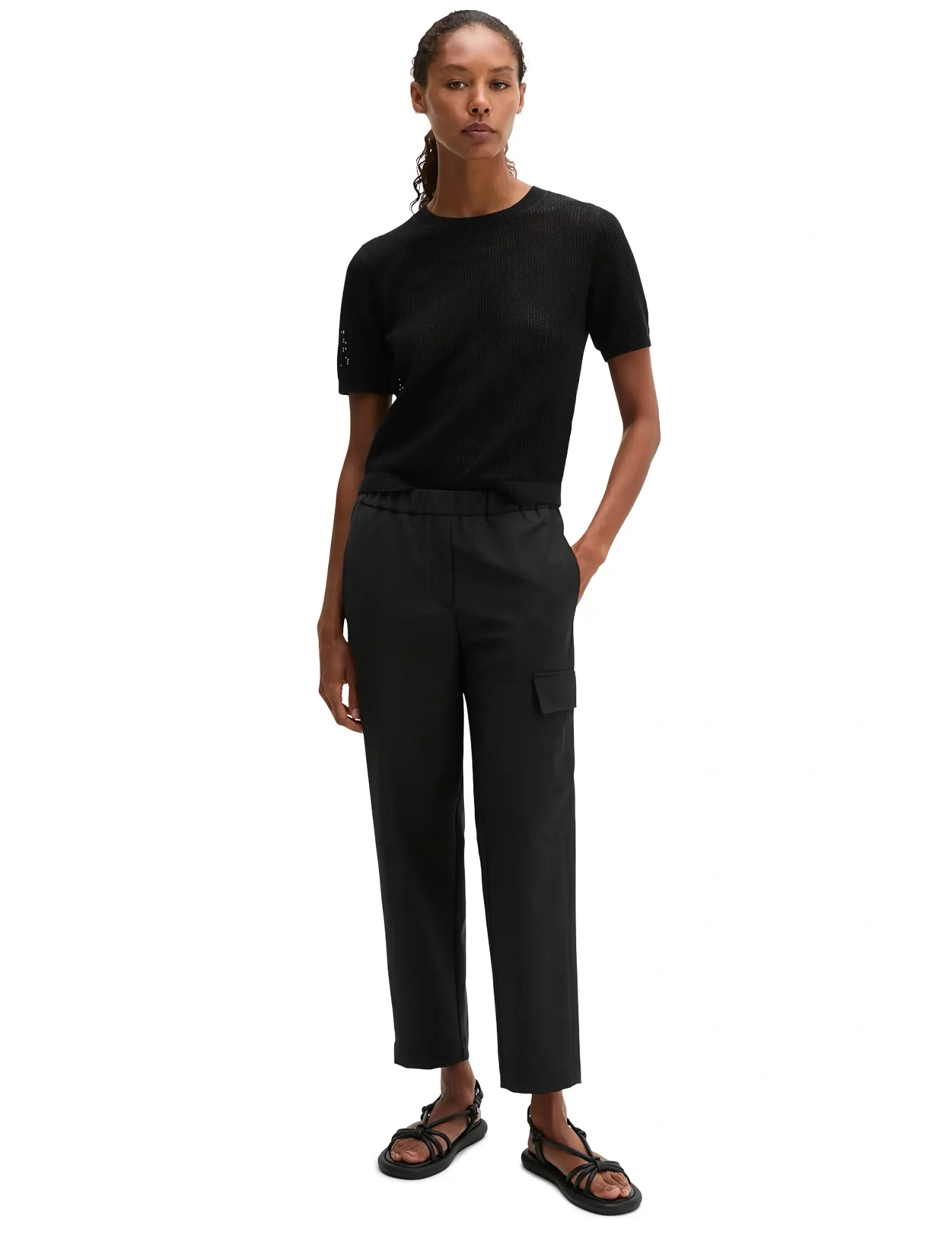 Marc O'Polo - Knit Pullovers Shortsleeve - pullover - black - 4