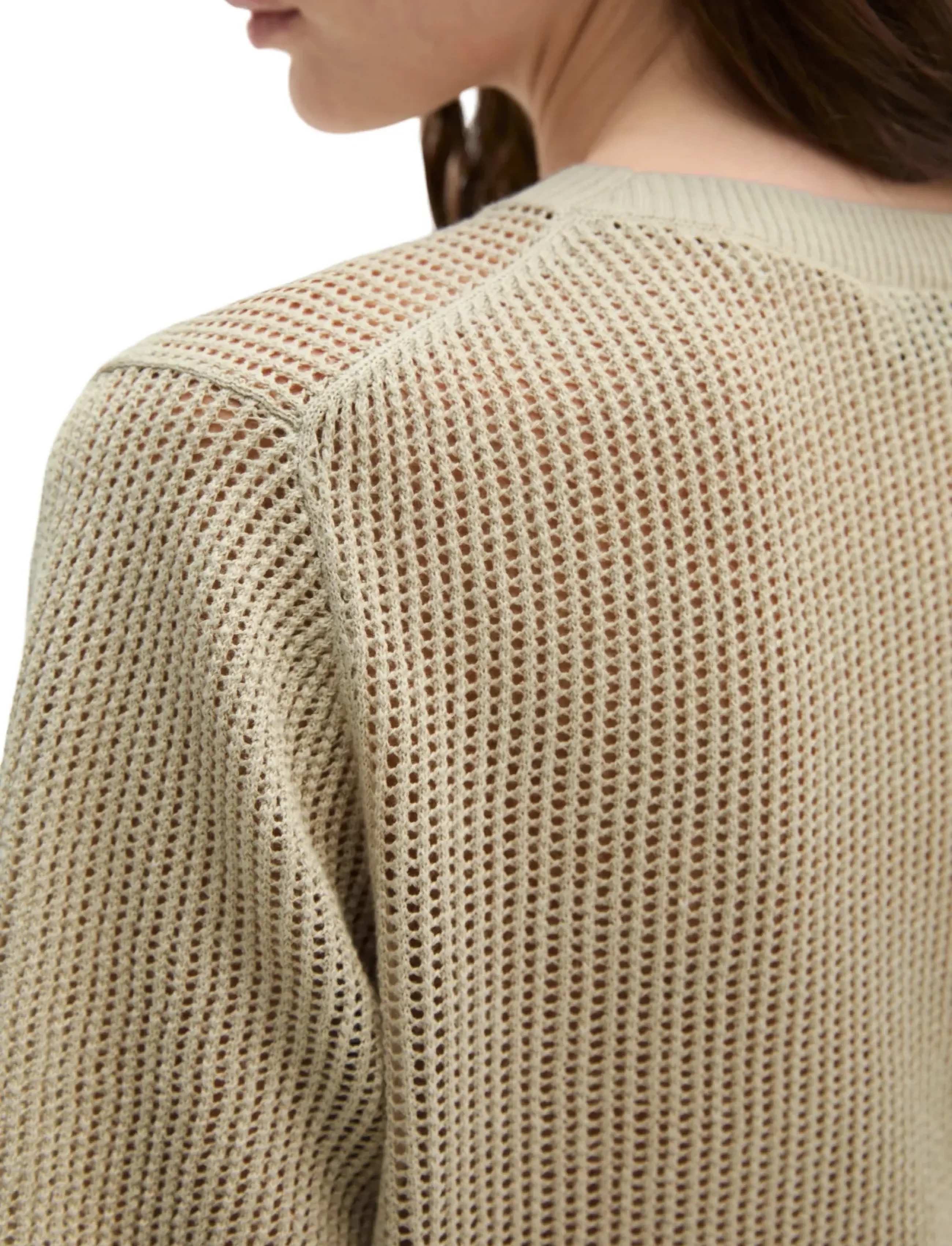 Marc O'Polo - Knit Pullovers Shortsleeve - pullover - linen beige - 3