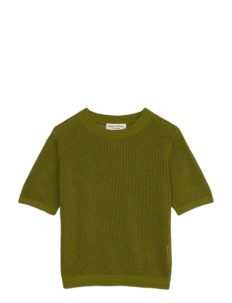 Marc O'Polo - Knit Pullovers Shortsleeve - striktrøjer - shaded fern - 1