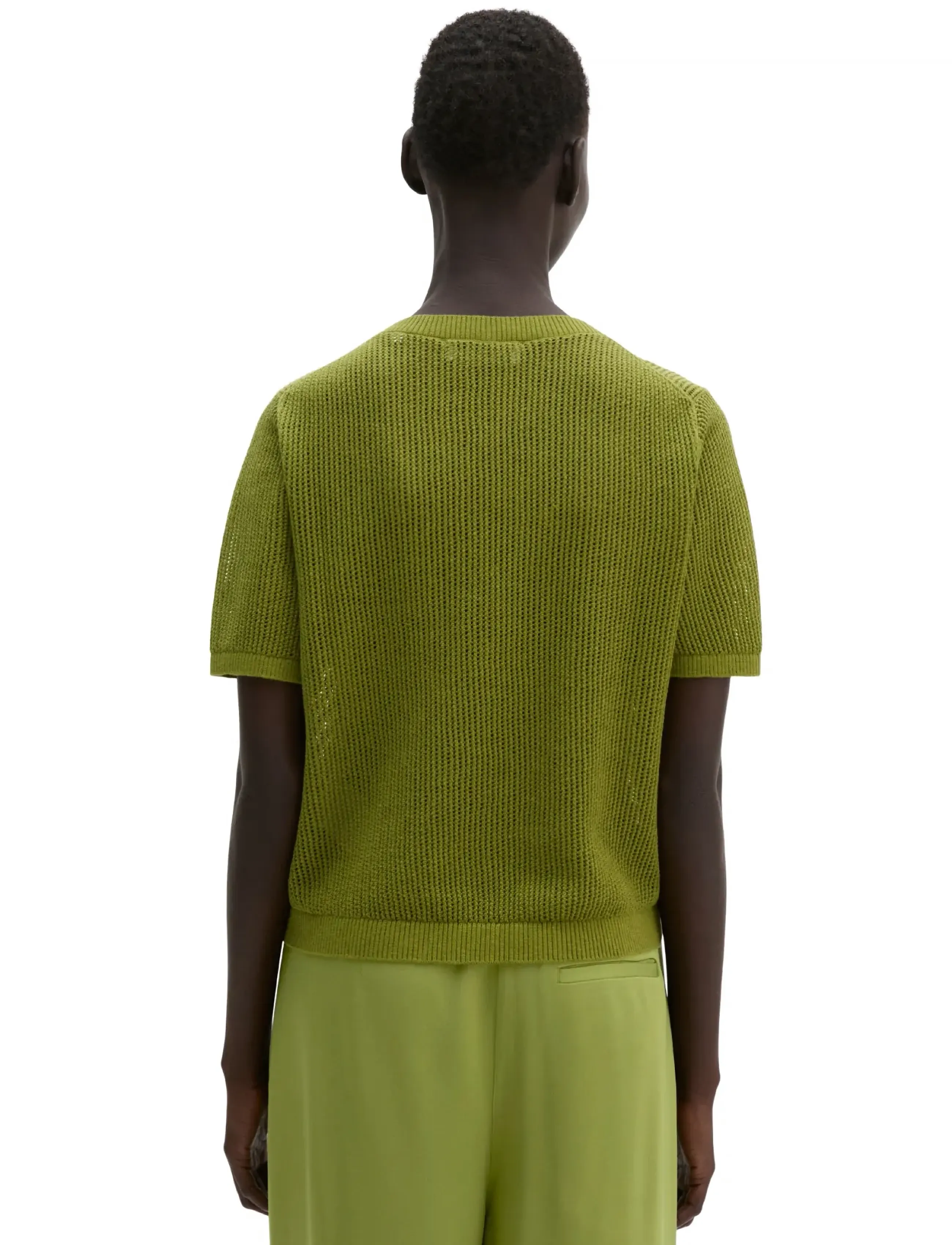 Marc O'Polo - Knit Pullovers Shortsleeve - striktrøjer - shaded fern - 2