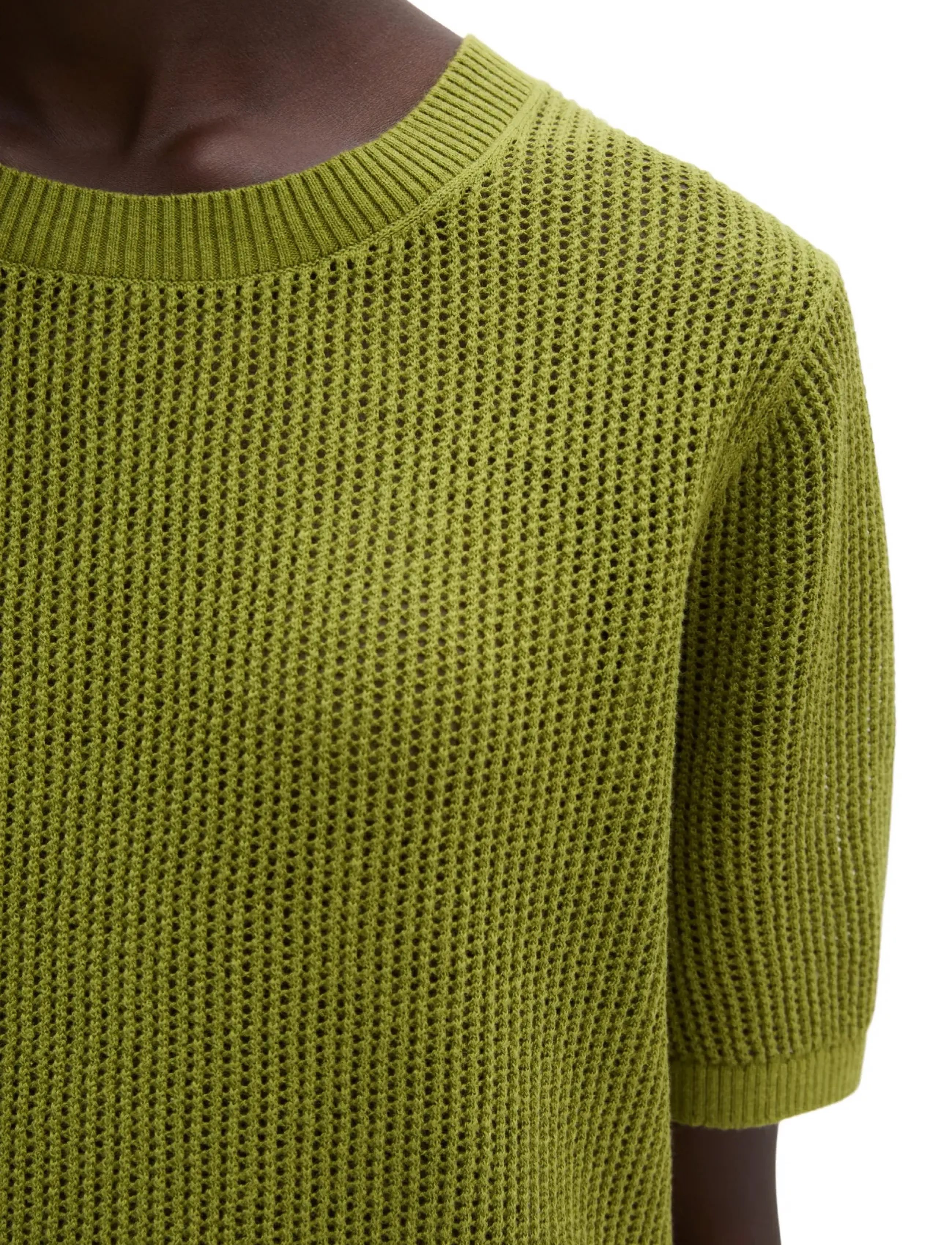 Marc O'Polo - Knit Pullovers Shortsleeve - striktrøjer - shaded fern - 3
