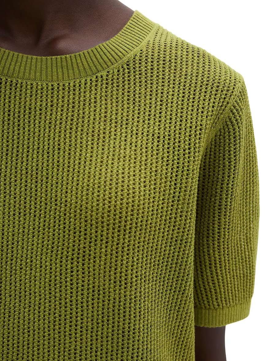 Marc O'Polo - Knit Pullovers Shortsleeve - striktrøjer - shaded fern - 3