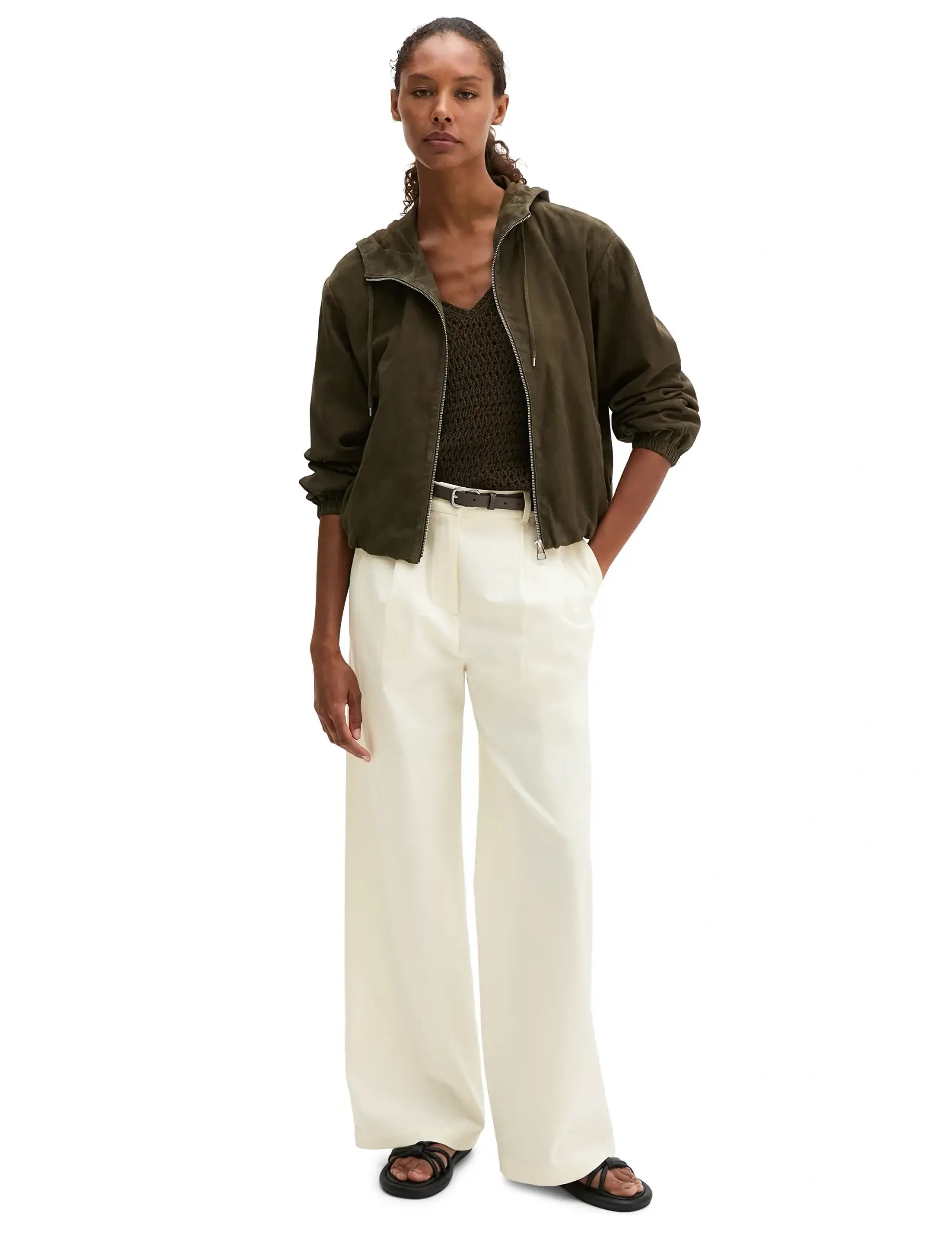 Marc O'Polo - Leather Jackets - kevadjoped - mossy earth - 4