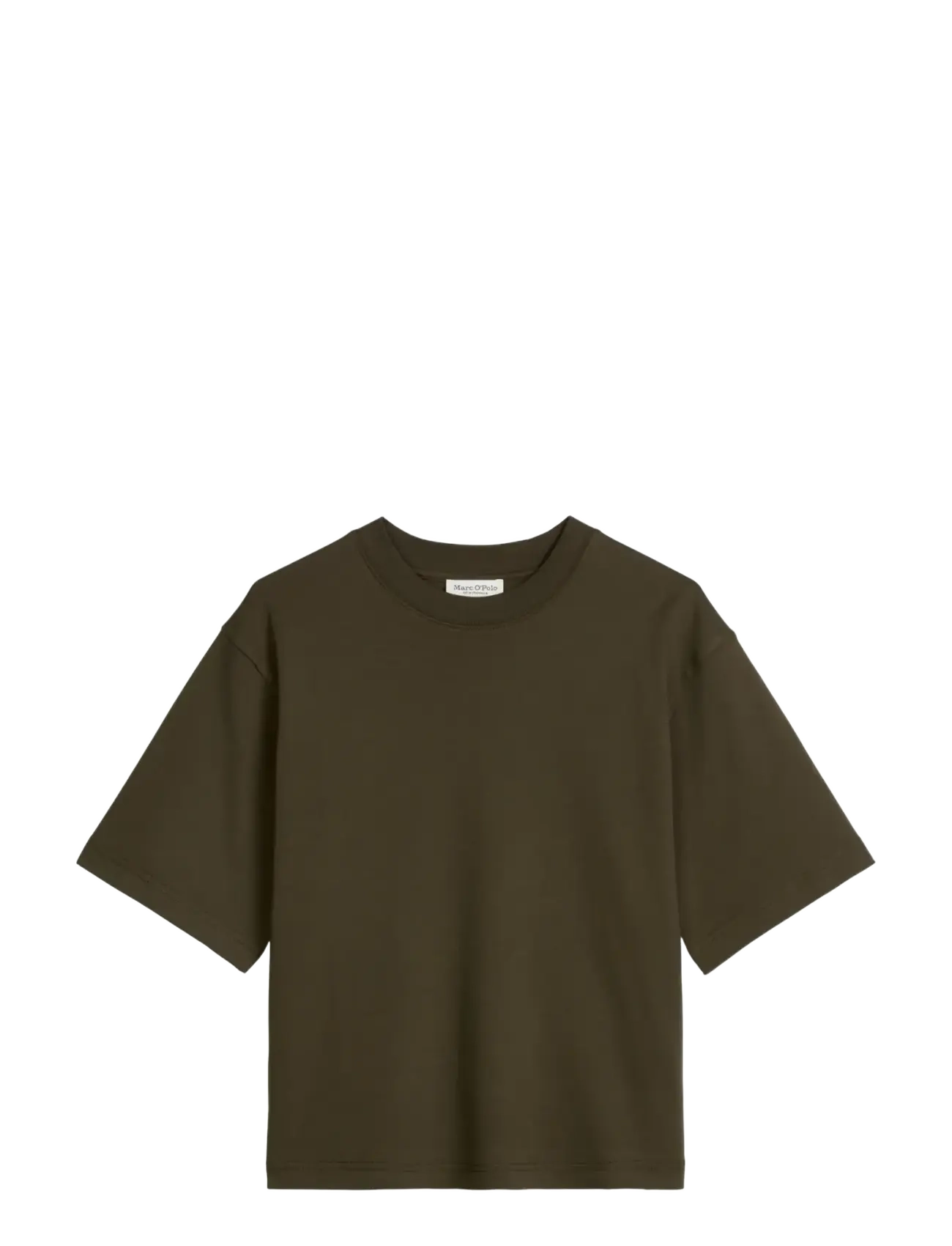 Marc O'Polo Jersey T-Shirts Shortsleeve - Kläder - MOSSY EARTH / brown