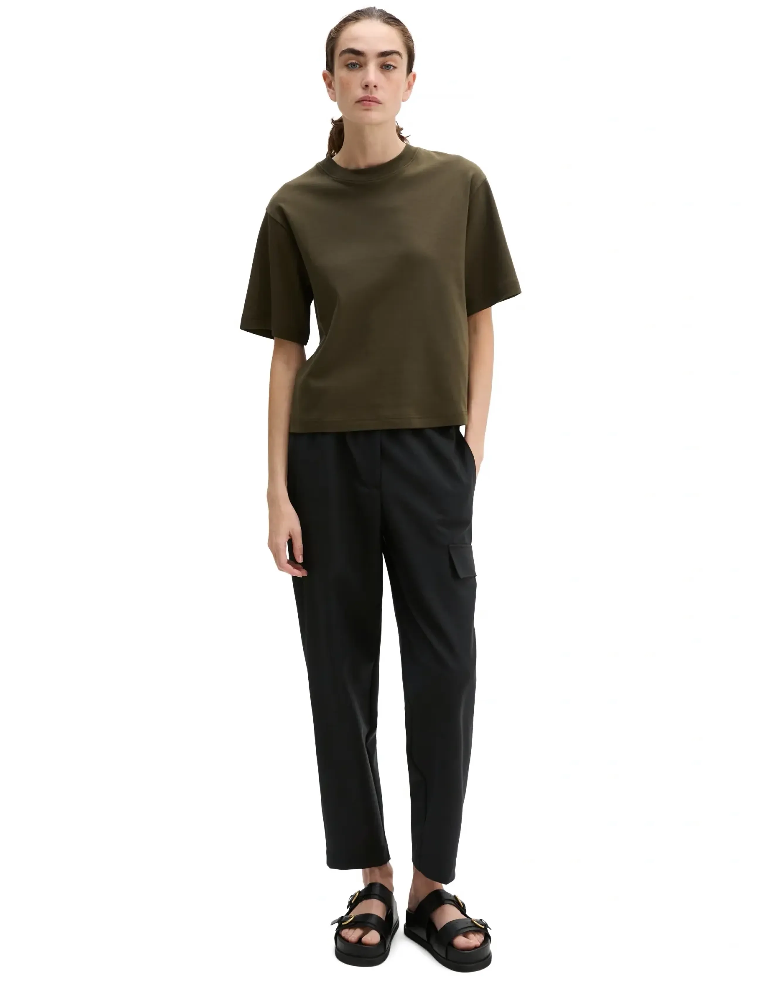 Marc O'Polo - Jersey T-Shirts Shortsleeve - t-shirts - mossy earth - 4