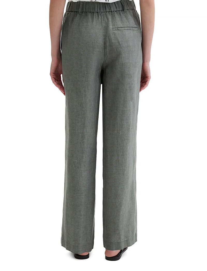 Marc O'Polo - Woven Pants - hørbukser - slate grey melange - 2
