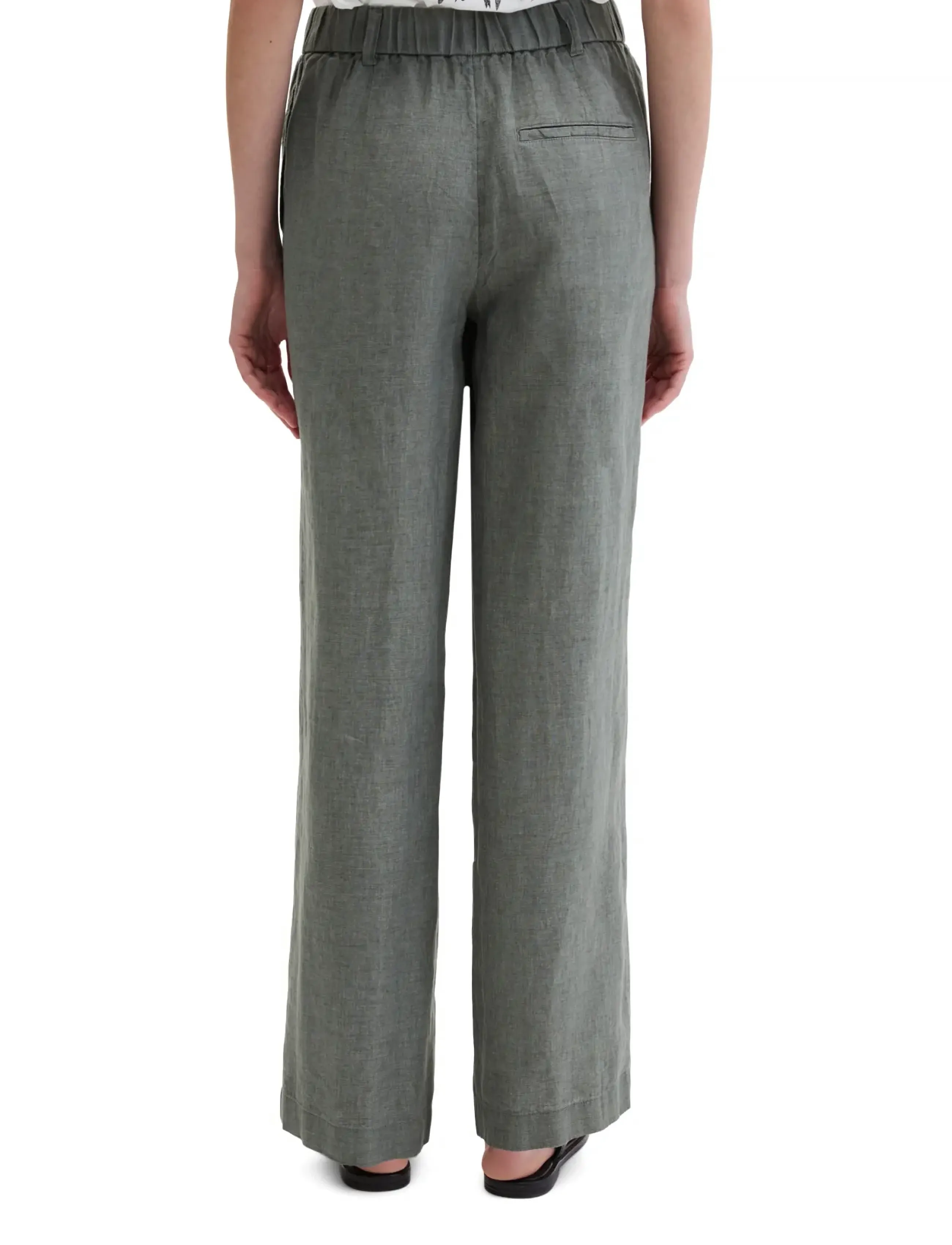 Marc O'Polo - Woven Pants - linnebyxor - slate grey melange - 2